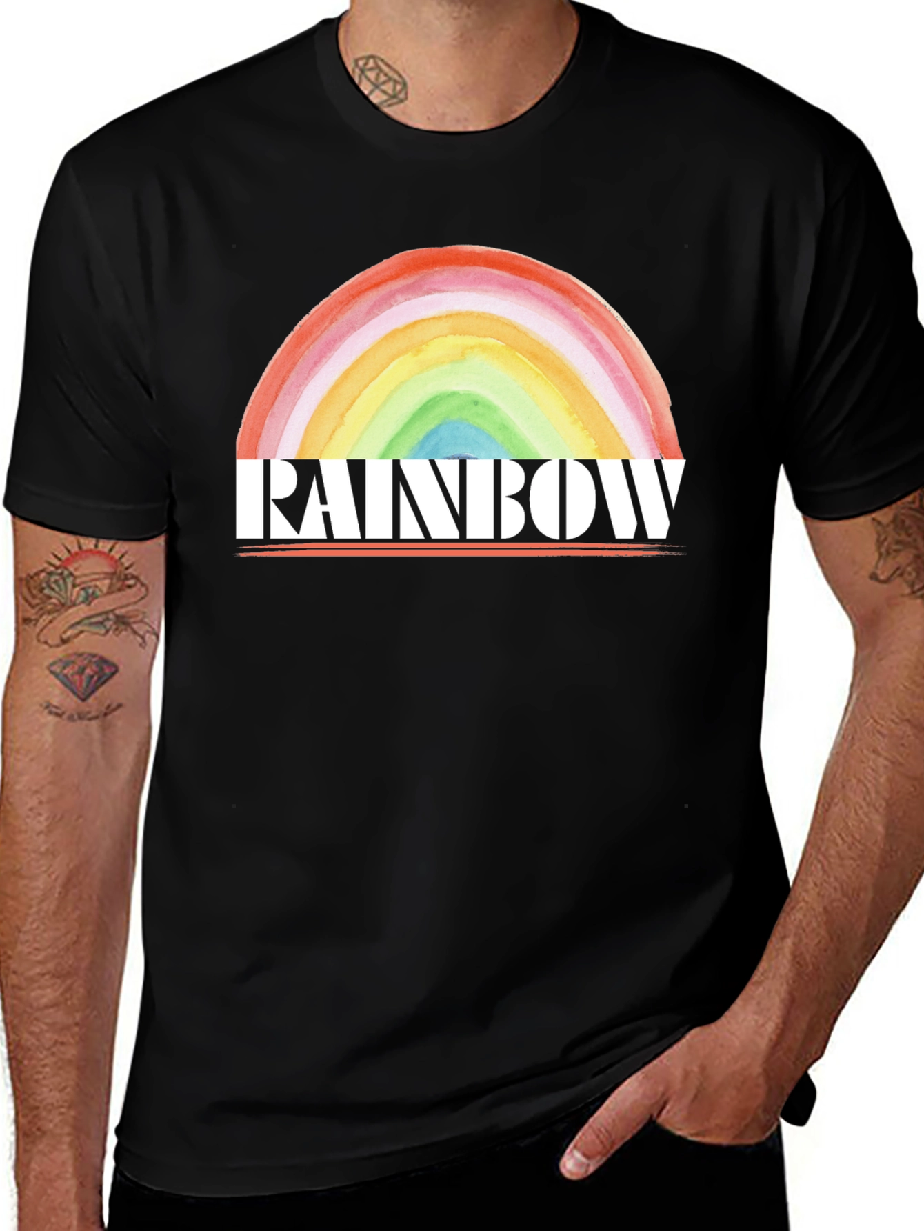 Rainbow Graphic T-Shirt - Bold & Stylish