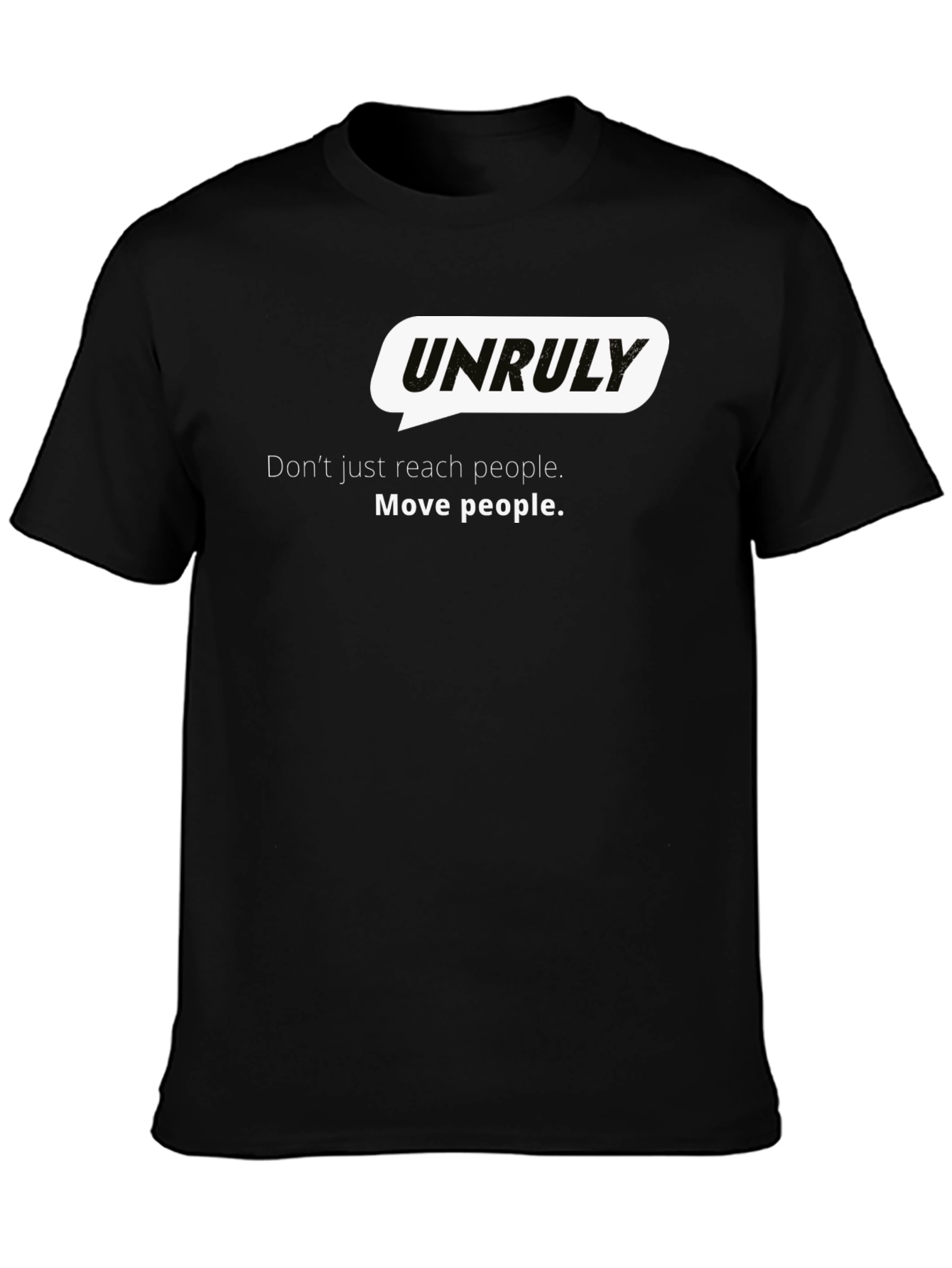 Unruly Graphic Black Tee - Move People
