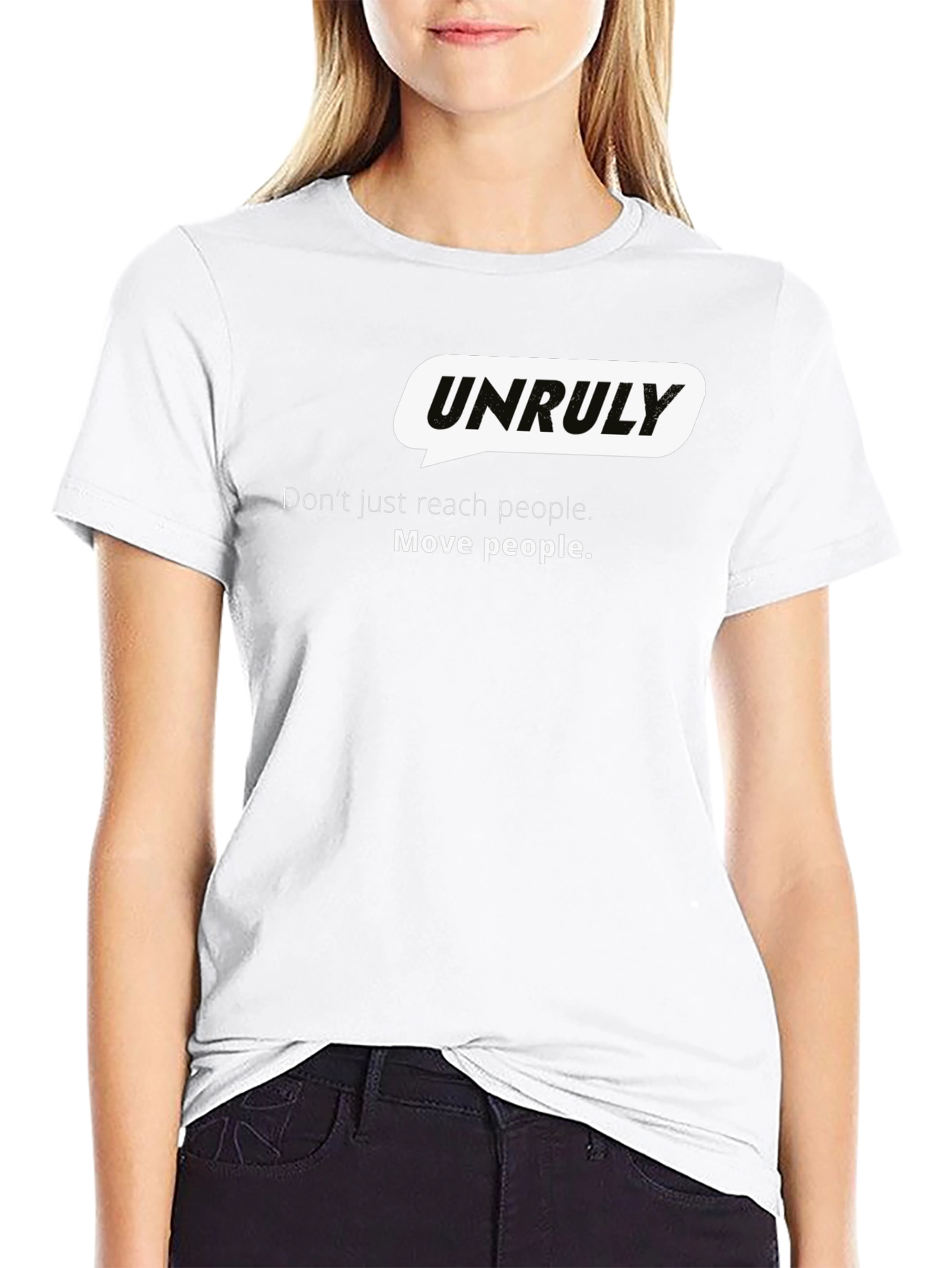 Unruly Graphic Black Tee - Move People