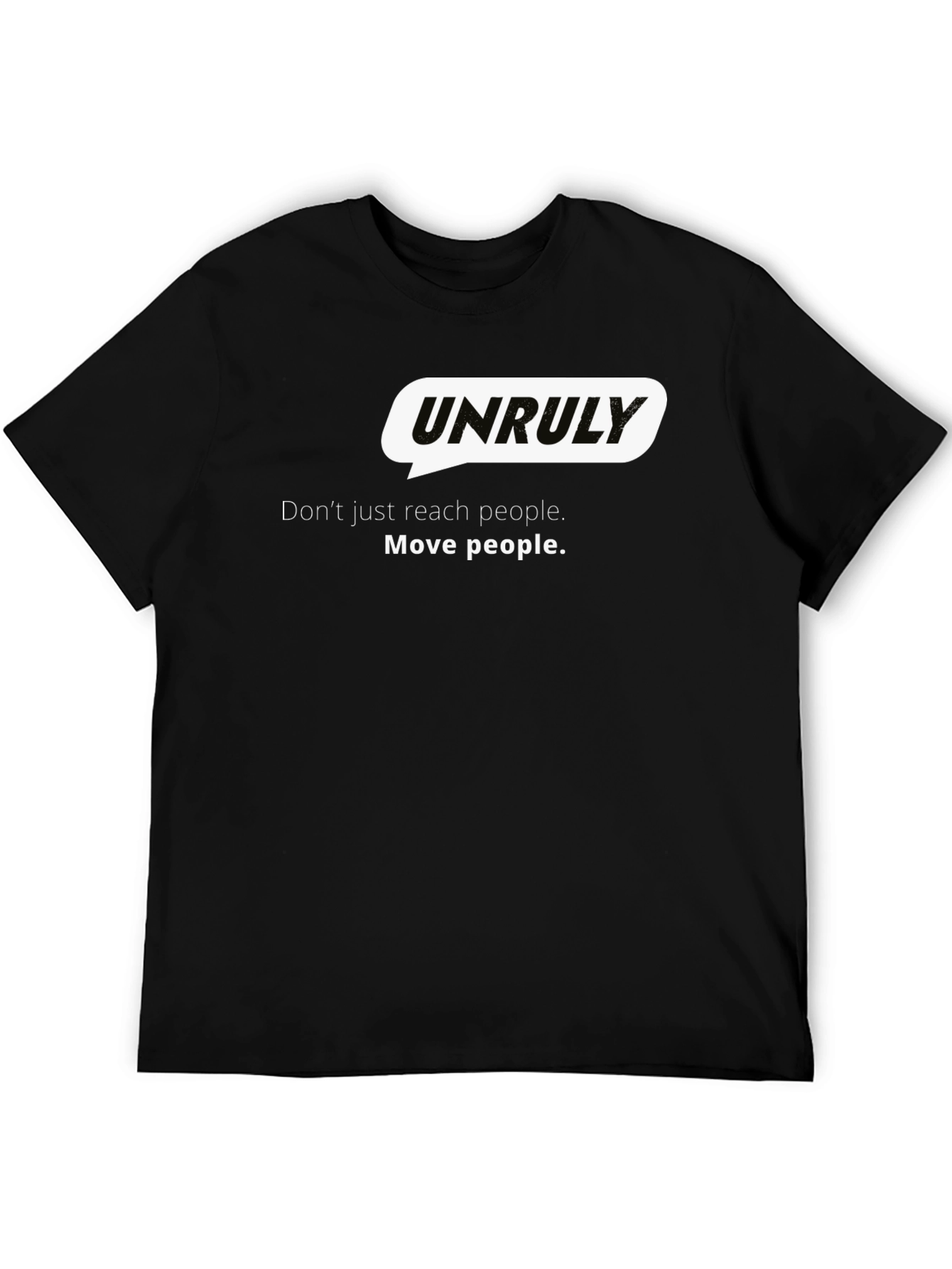 Unruly Graphic Black Tee - Move People