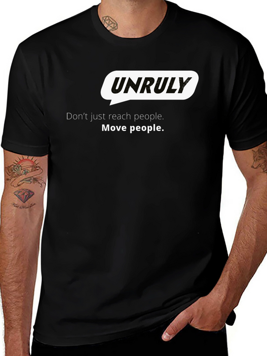 Unruly Graphic Black Tee - Move People