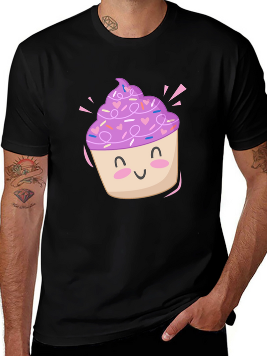 Cute Cupcake Graphic Tee - Sweet Style