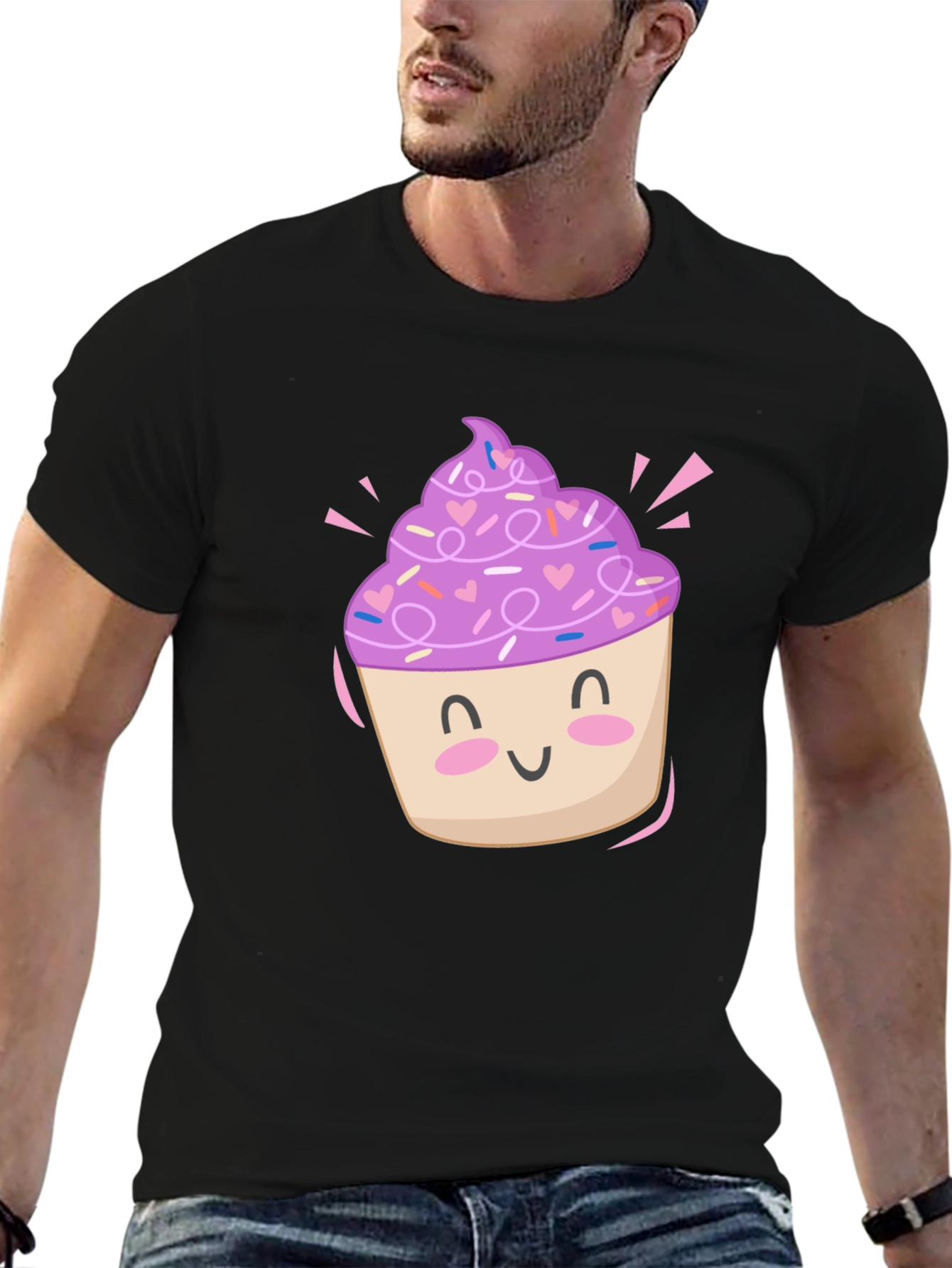Cute Cupcake Graphic Tee - Sweet Style