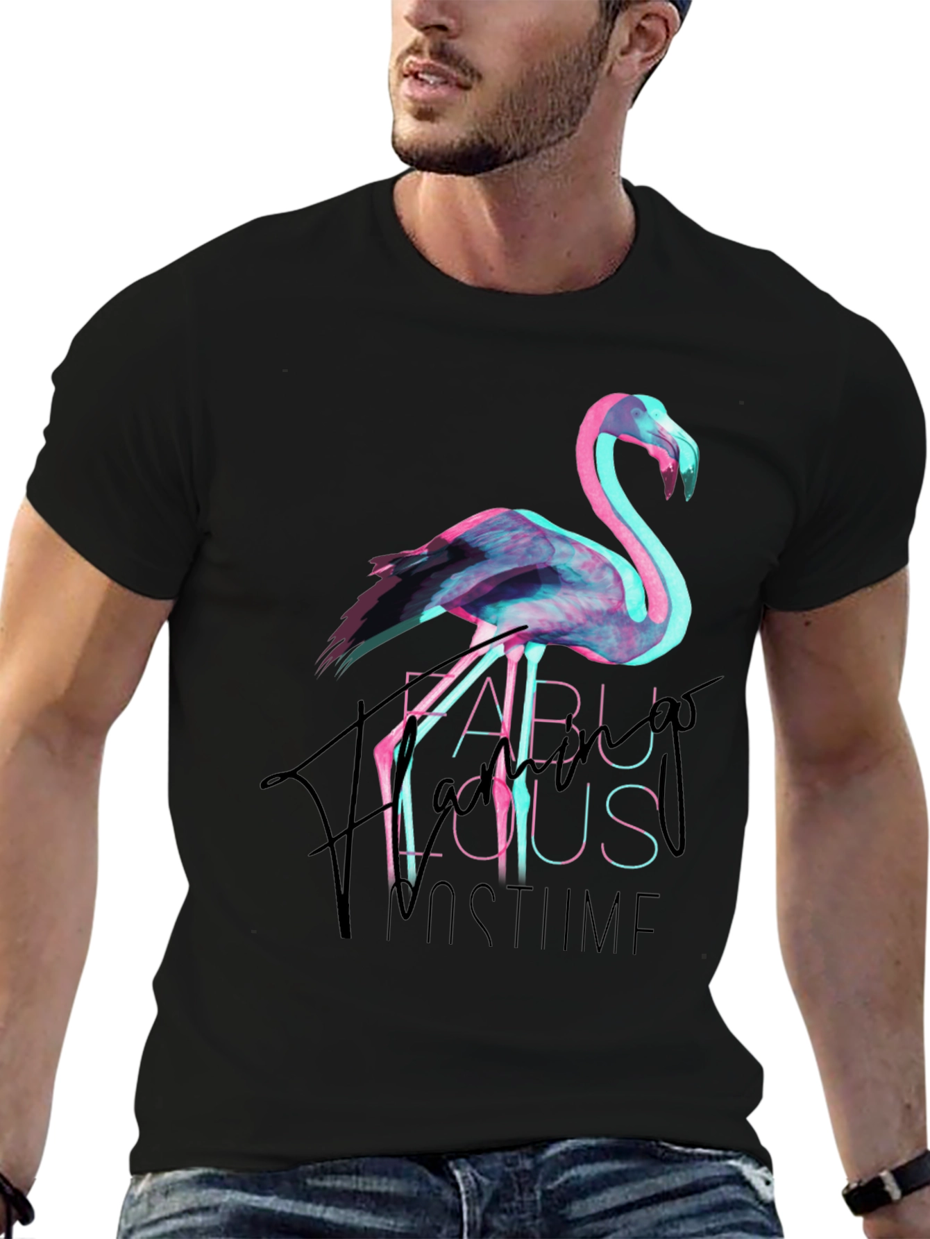 Fabulous Flamingo Costume Party Tee