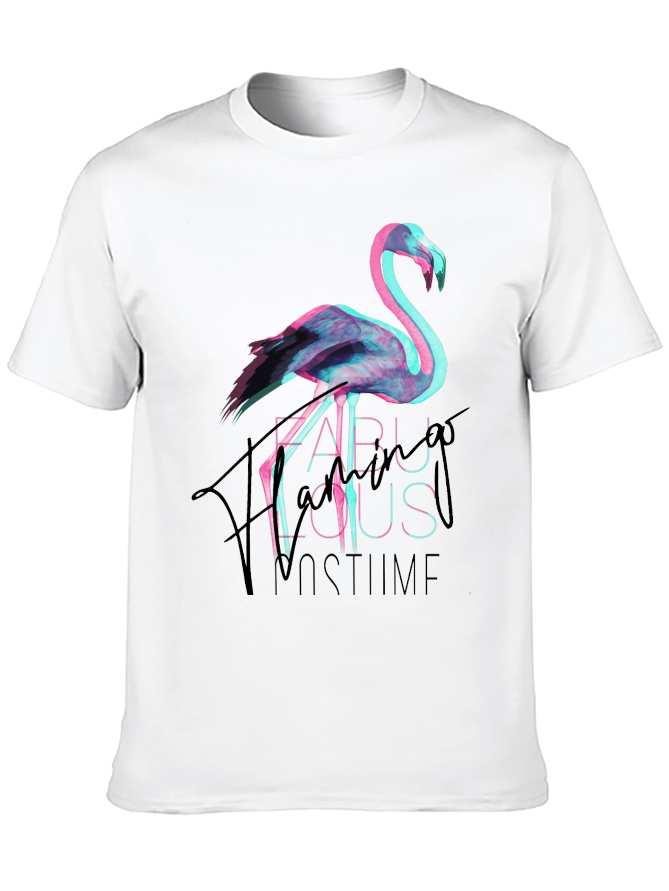 Fabulous Flamingo Costume Party Tee