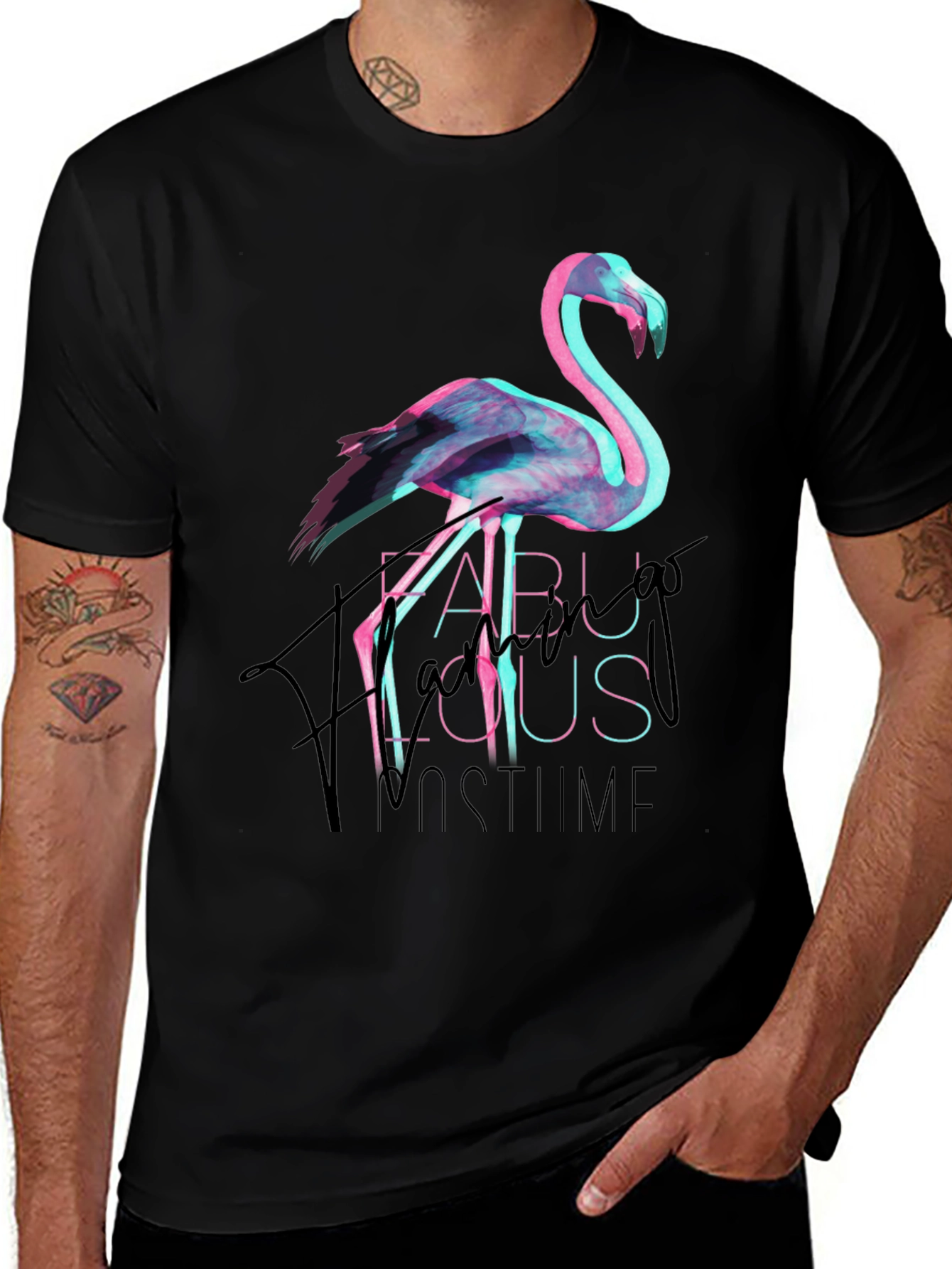 Fabulous Flamingo Costume Party Tee