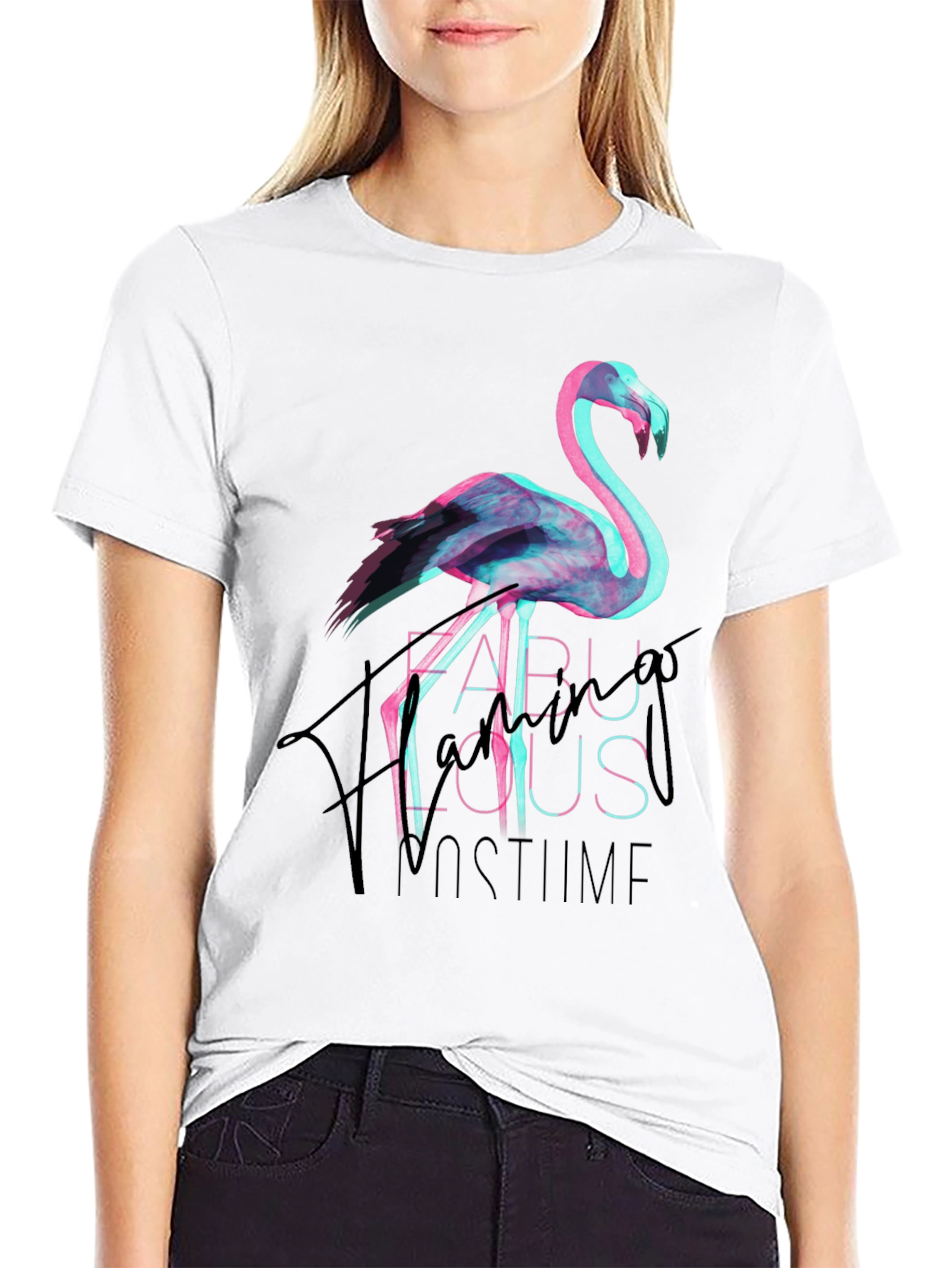 Fabulous Flamingo Costume Party Tee