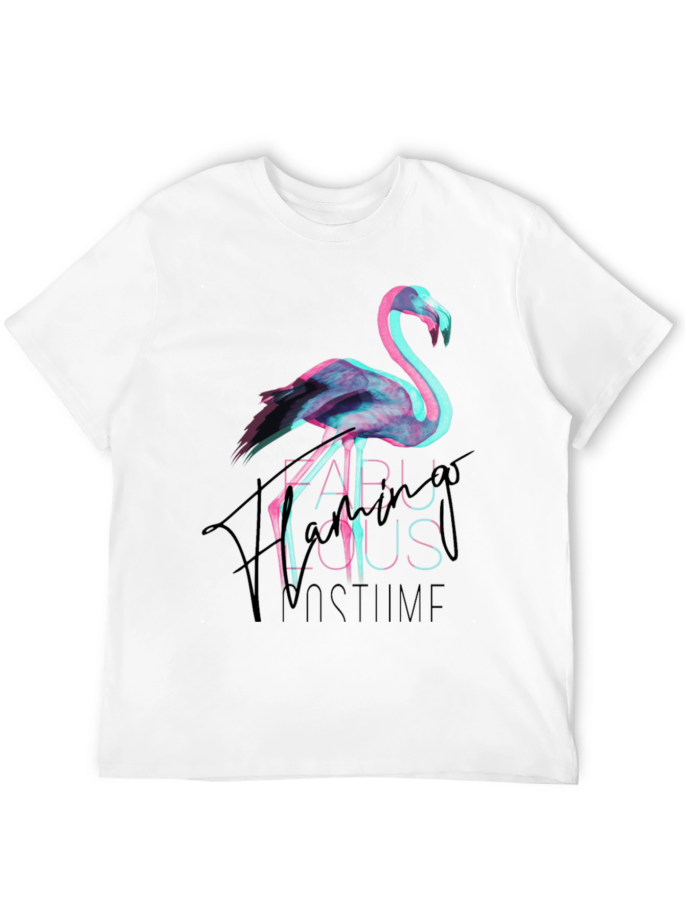 Fabulous Flamingo Costume Party Tee