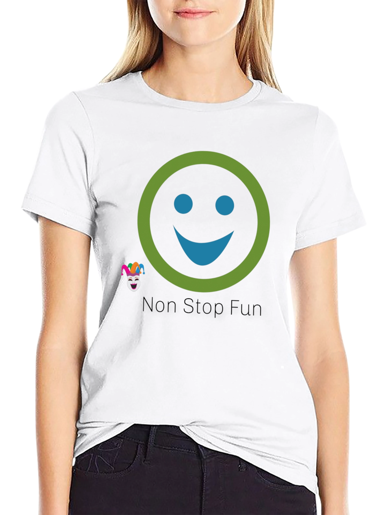 Fun Smiley Graphic Tee - Non Stop Fun