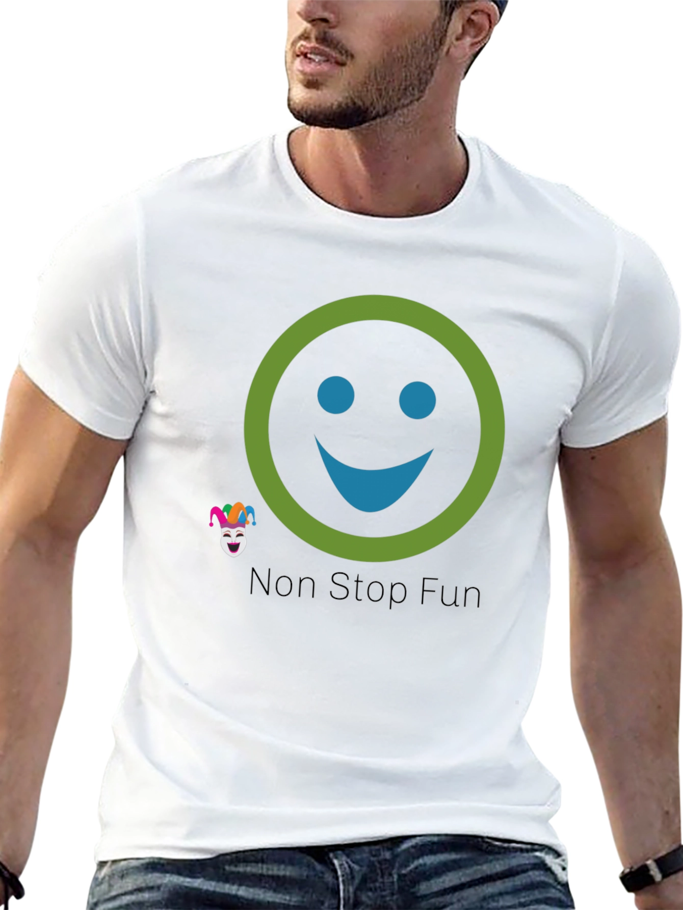 Fun Smiley Graphic Tee - Non Stop Fun
