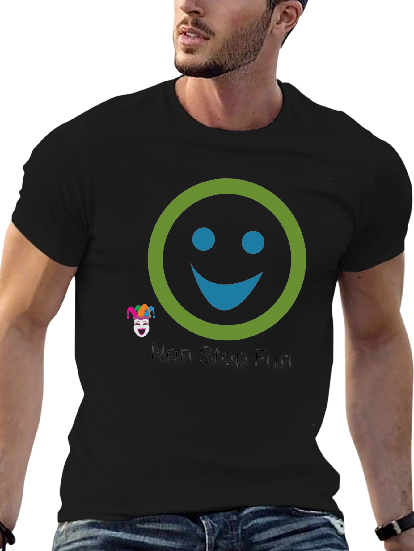 Fun Smiley Graphic Tee - Non Stop Fun