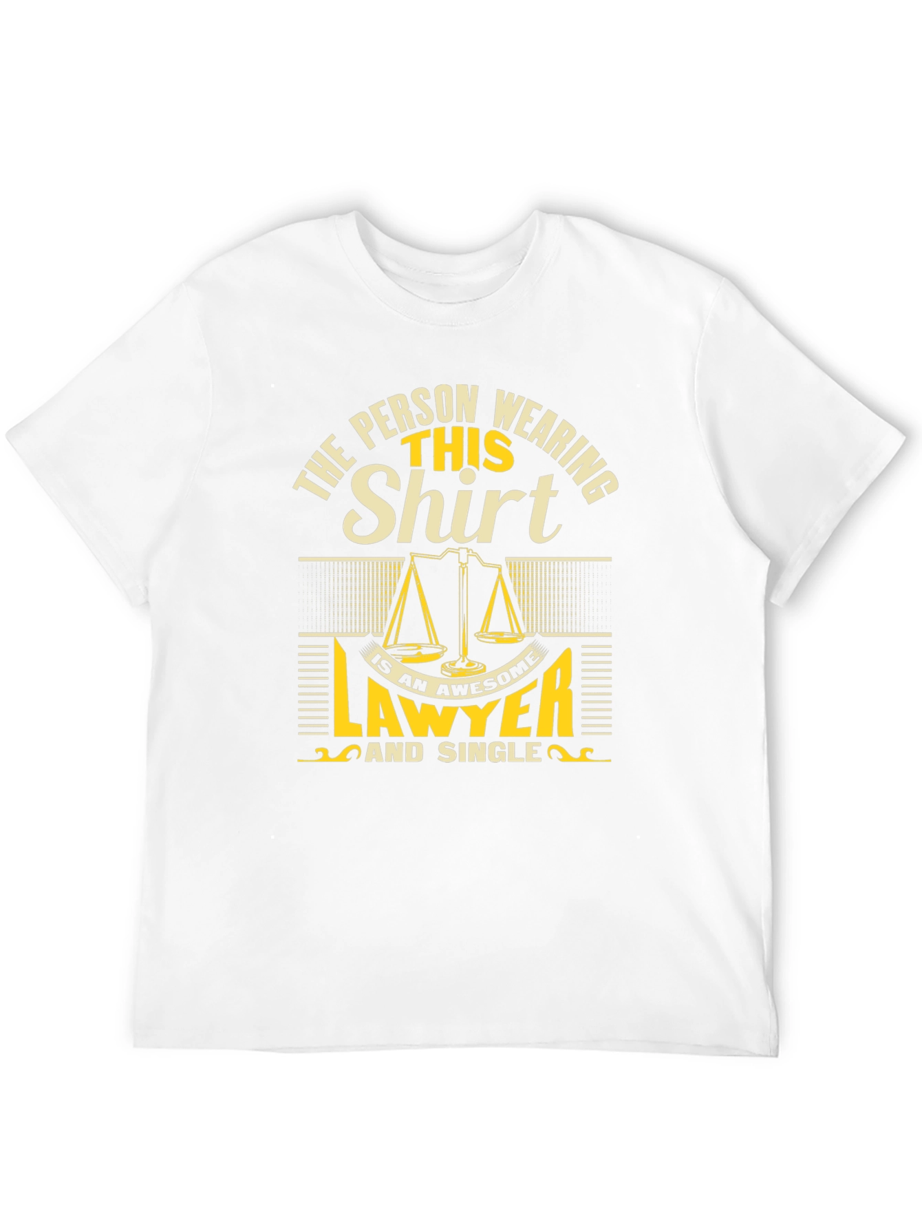 Awesome Lawyer Single Black Graphic Tee