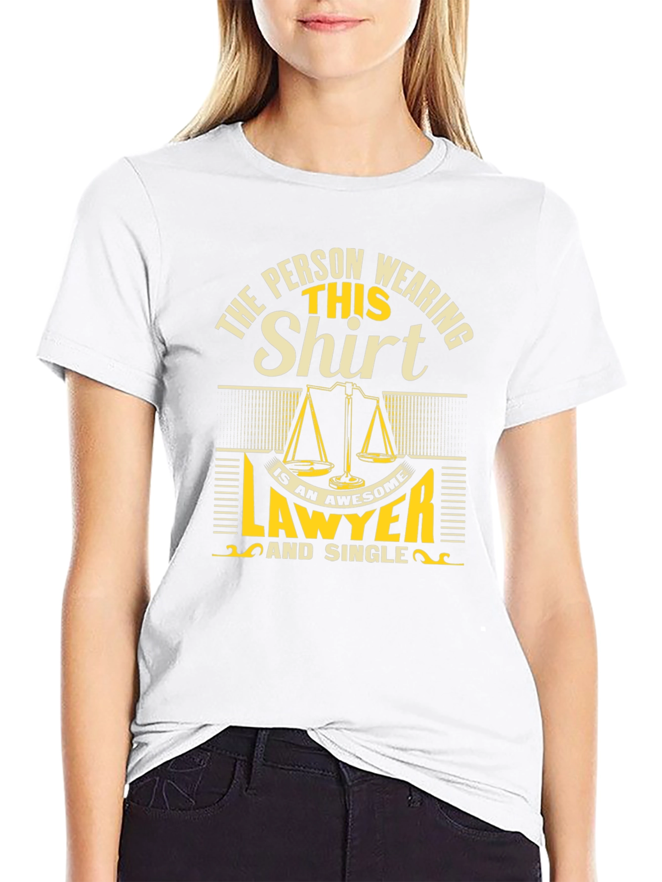 Awesome Lawyer Single Black Graphic Tee