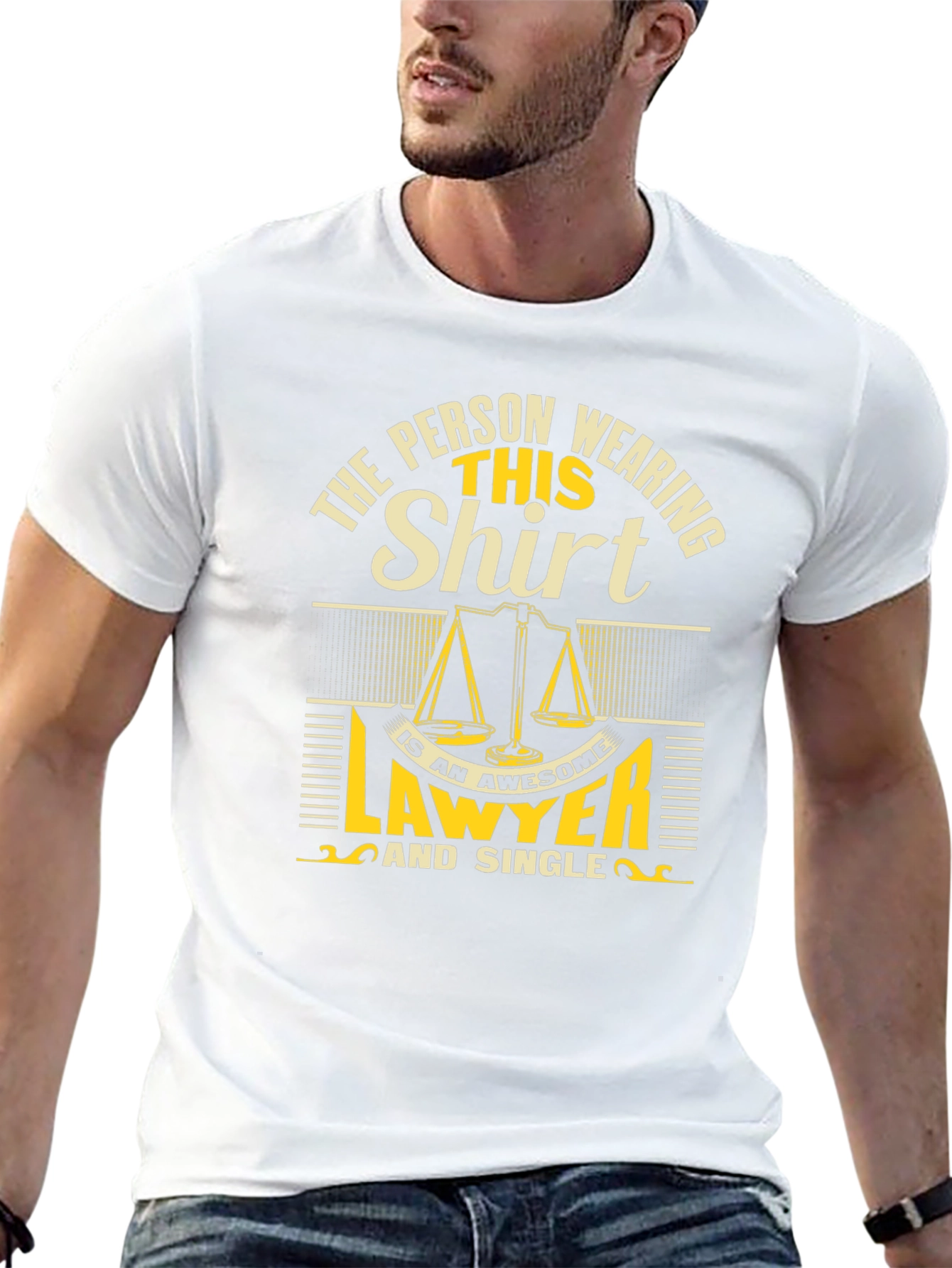 Awesome Lawyer Single Black Graphic Tee