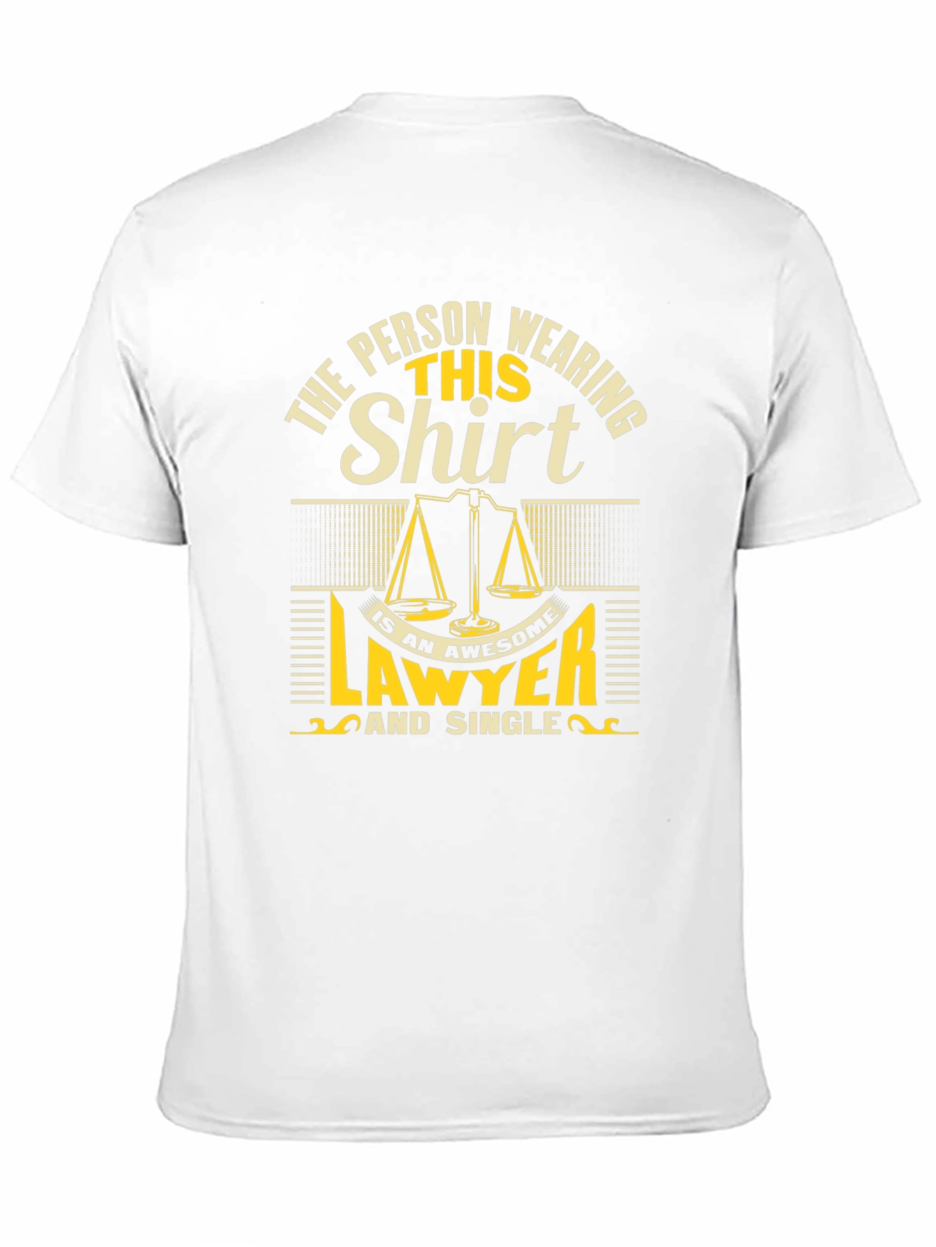 Awesome Lawyer Single Black Graphic Tee