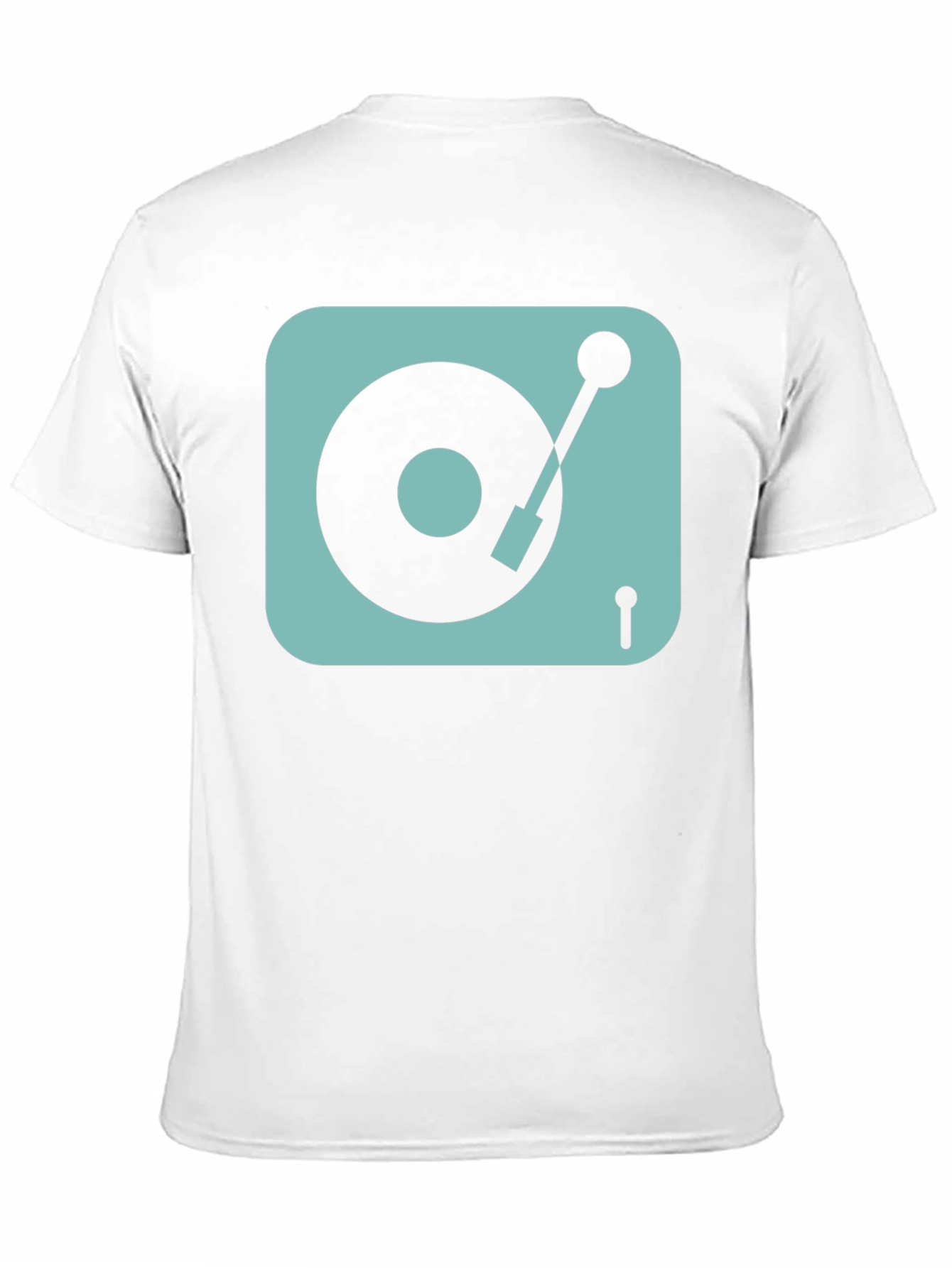 Retro Turntable Graphic Tee - Black