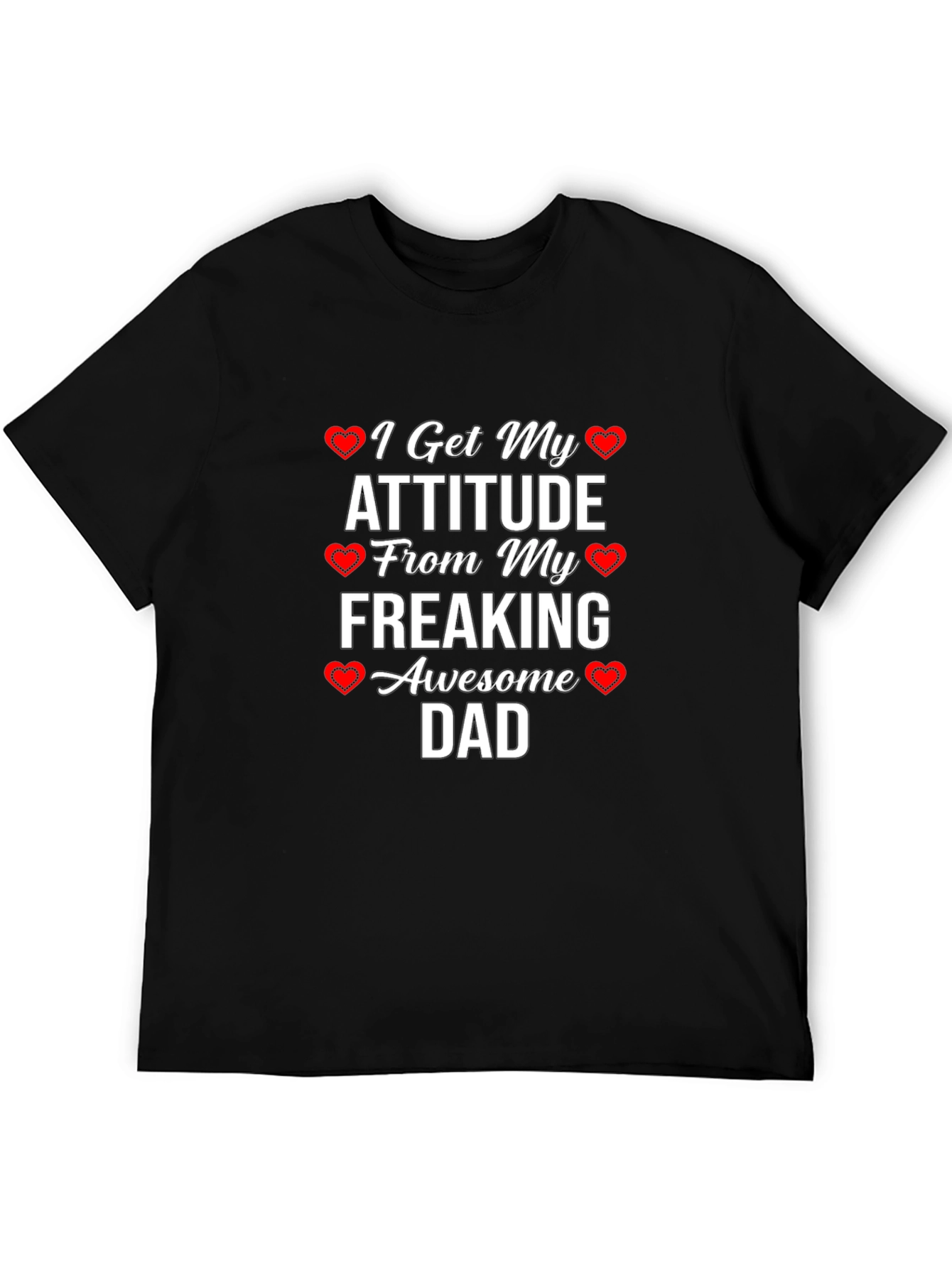 Awesome Dad Attitude Graphic T-Shirt