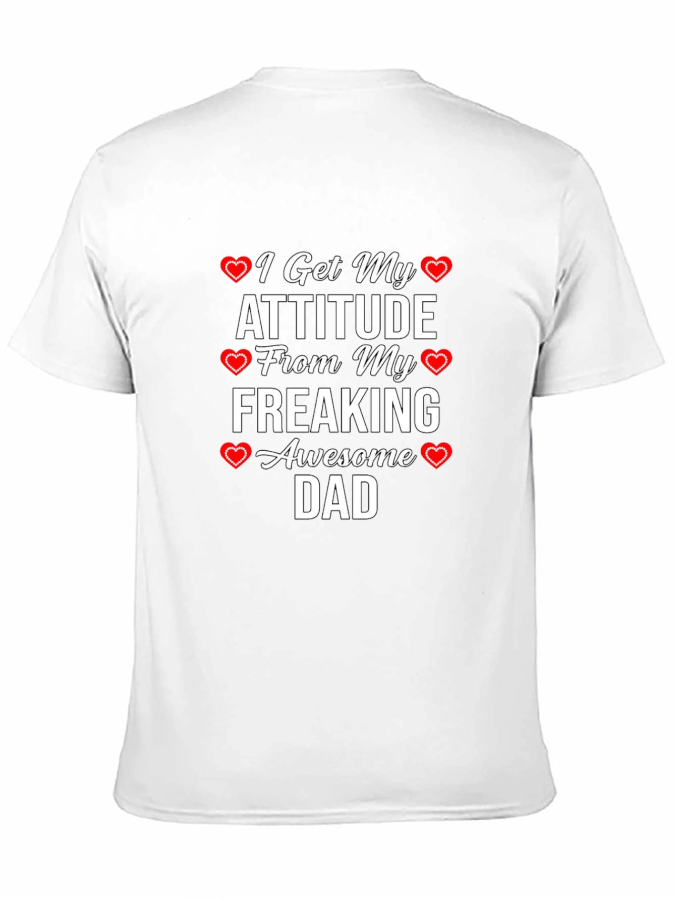 Awesome Dad Attitude Graphic T-Shirt