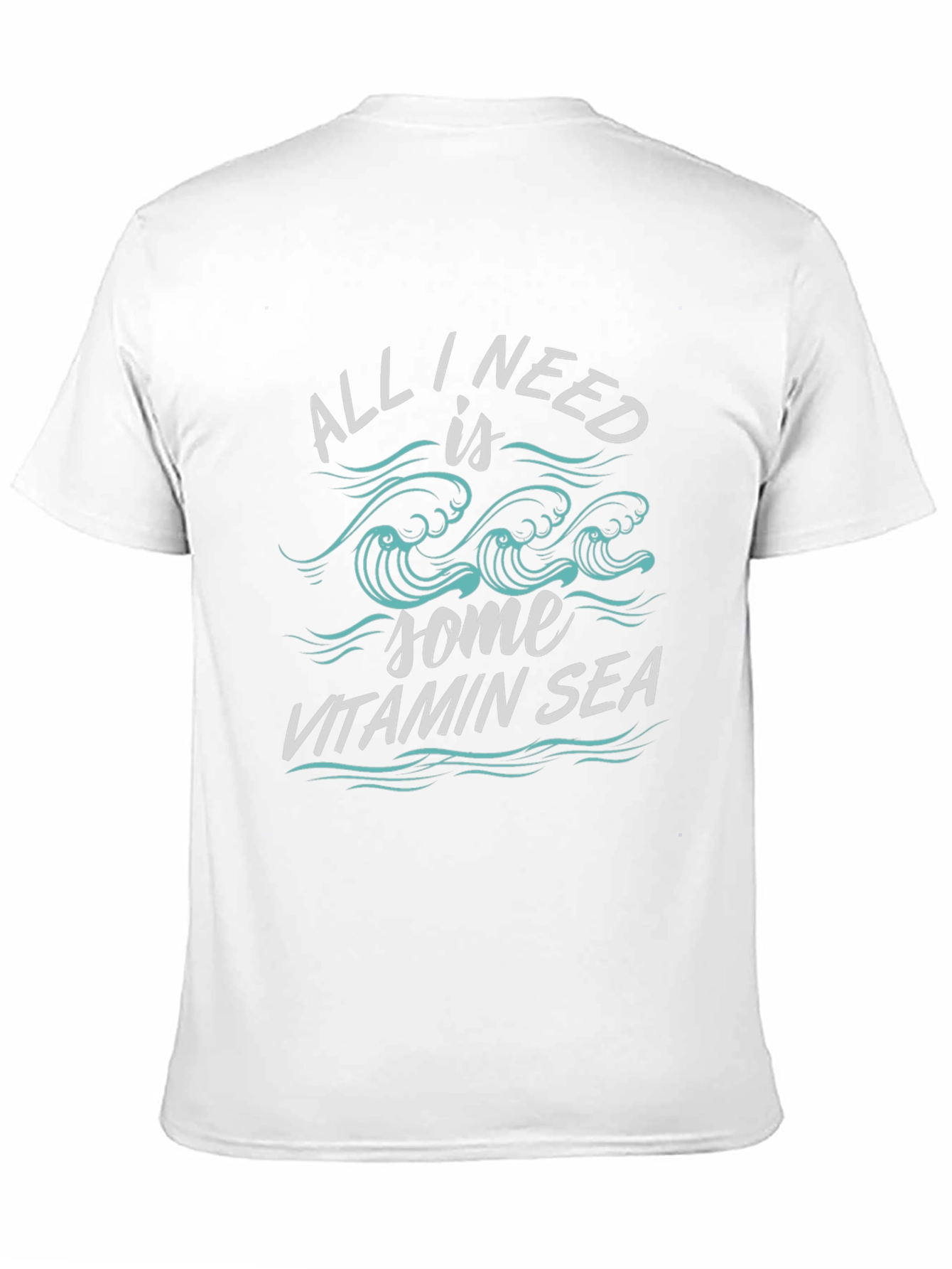 Vitamin Sea Graphic Tee - Black Cotton Comfort