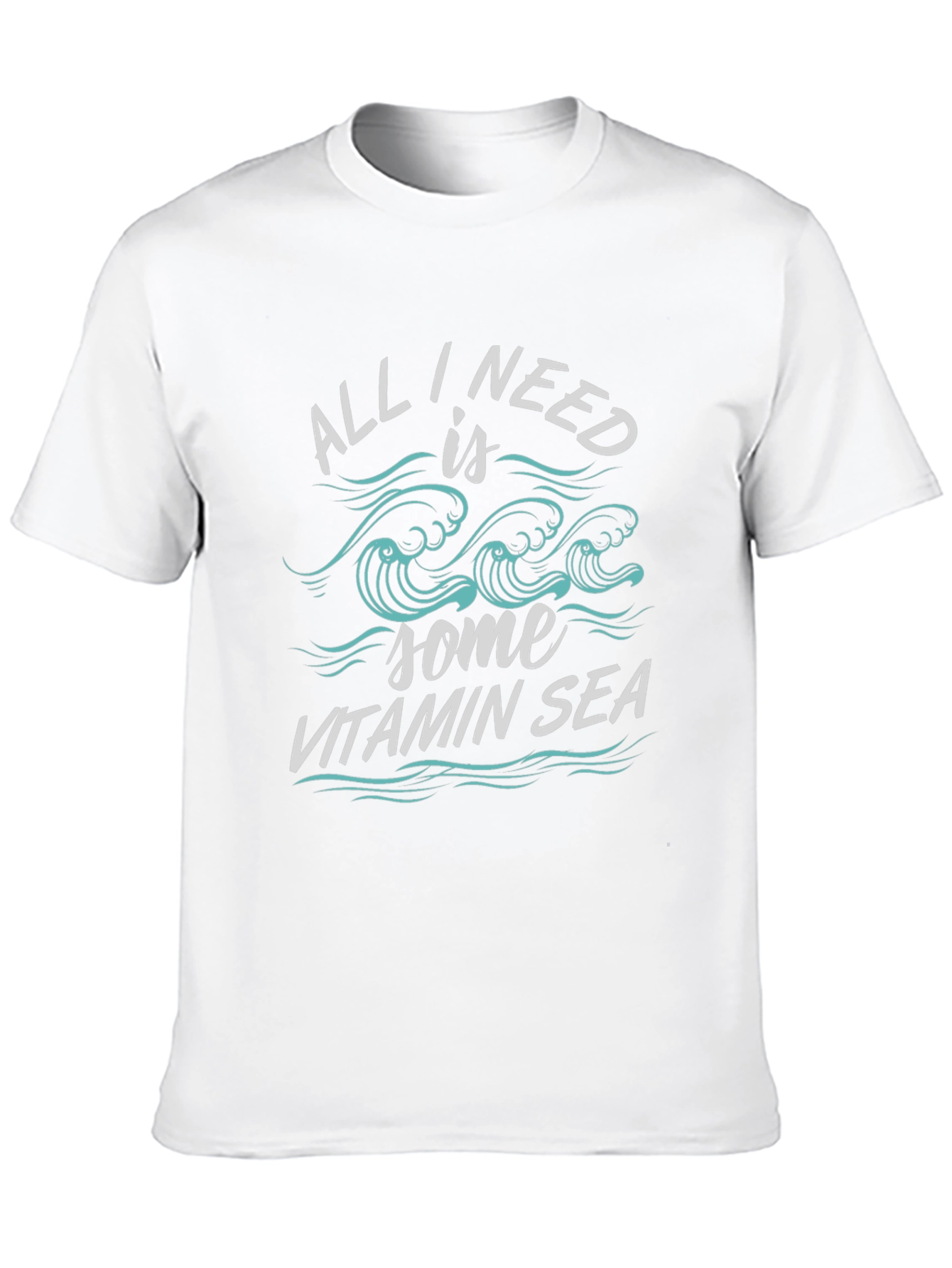 Vitamin Sea Graphic Tee - Black Cotton Comfort