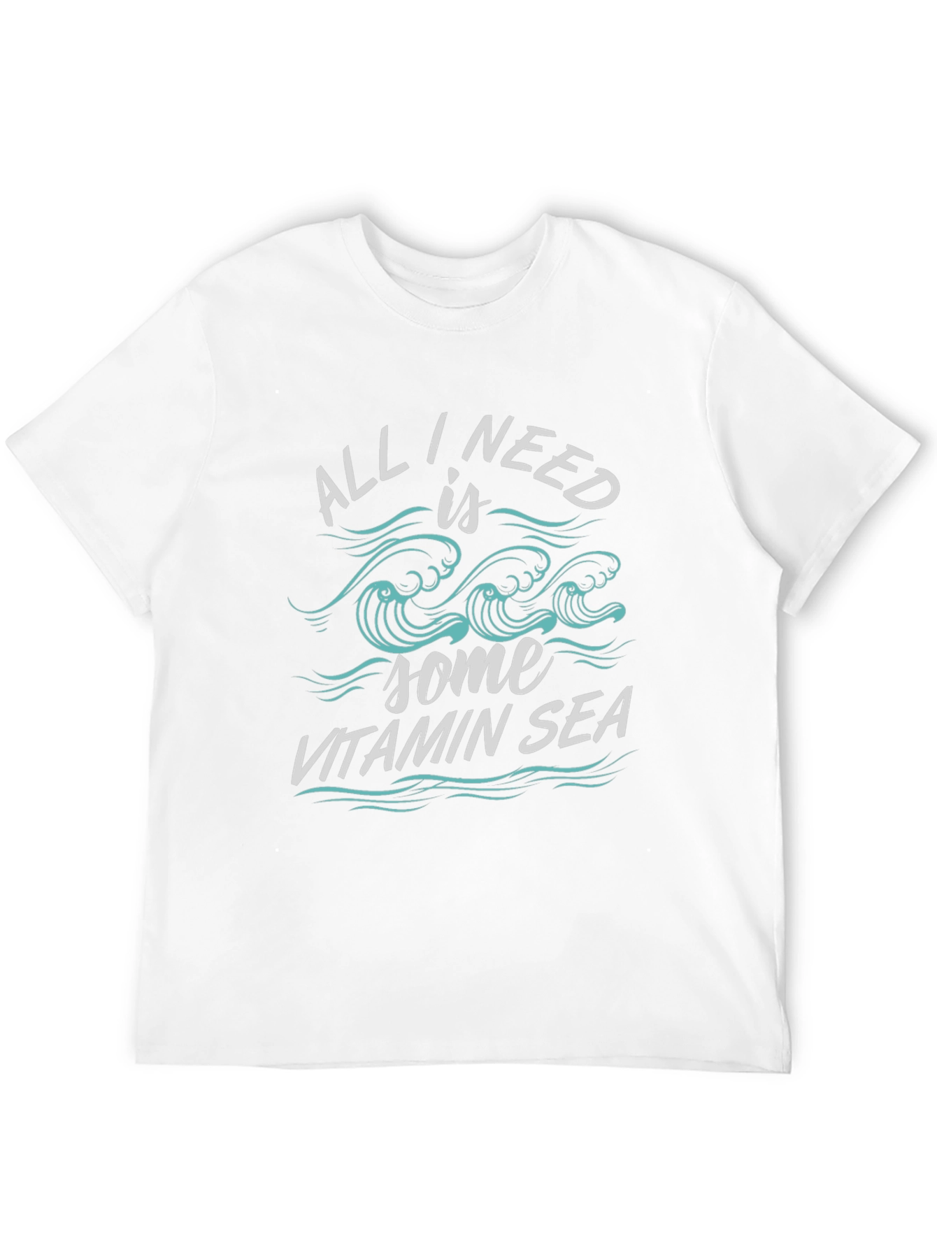 Vitamin Sea Graphic Tee - Black Cotton Comfort
