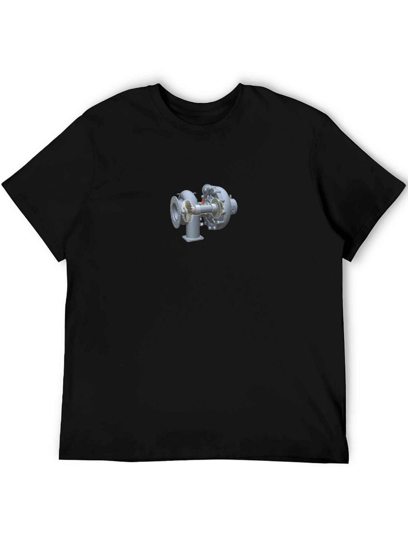 Turbocharger Graphic Tee - Black Cotton Blend