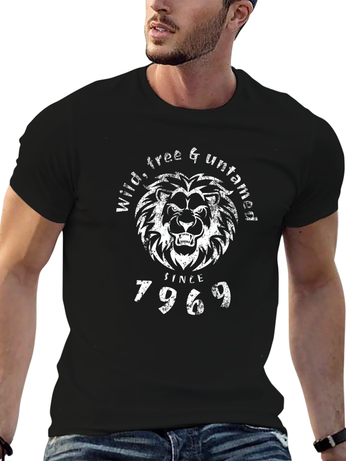 Wild Free & Untamed Lion Graphic T-Shirt
