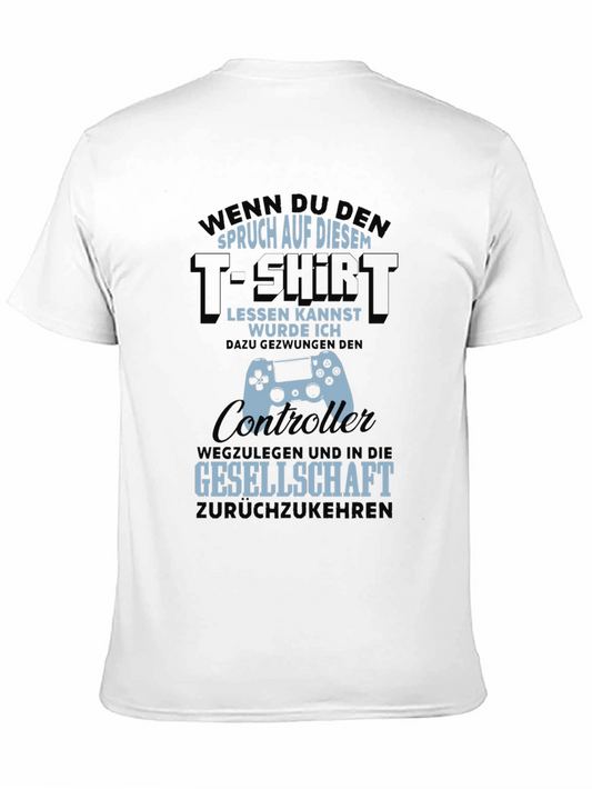 Funny Gamer T-Shirt - Read This Then Go Outside!