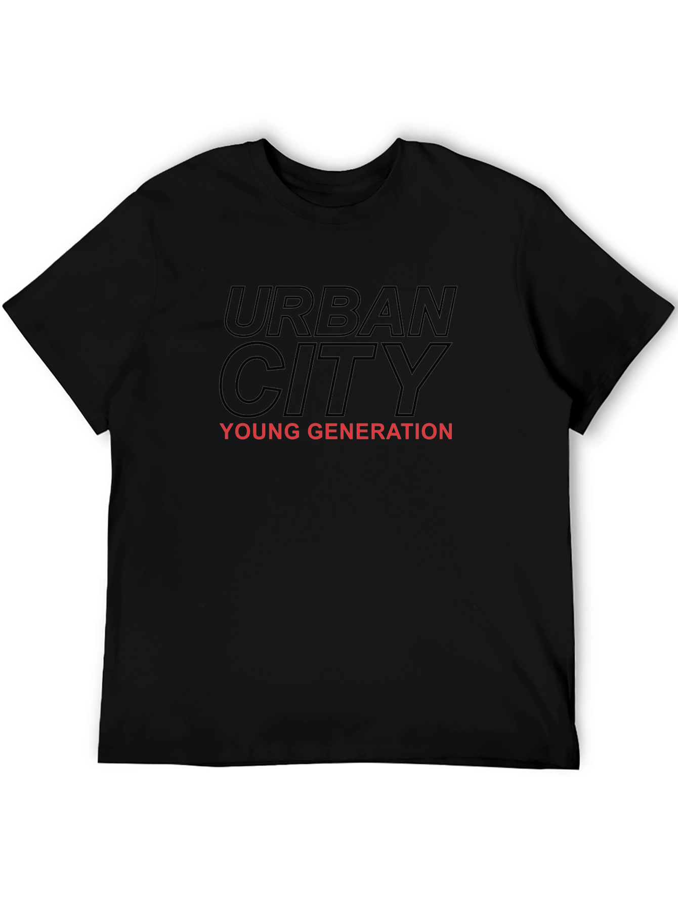 Urban City Young Generation Black Graphic Tee