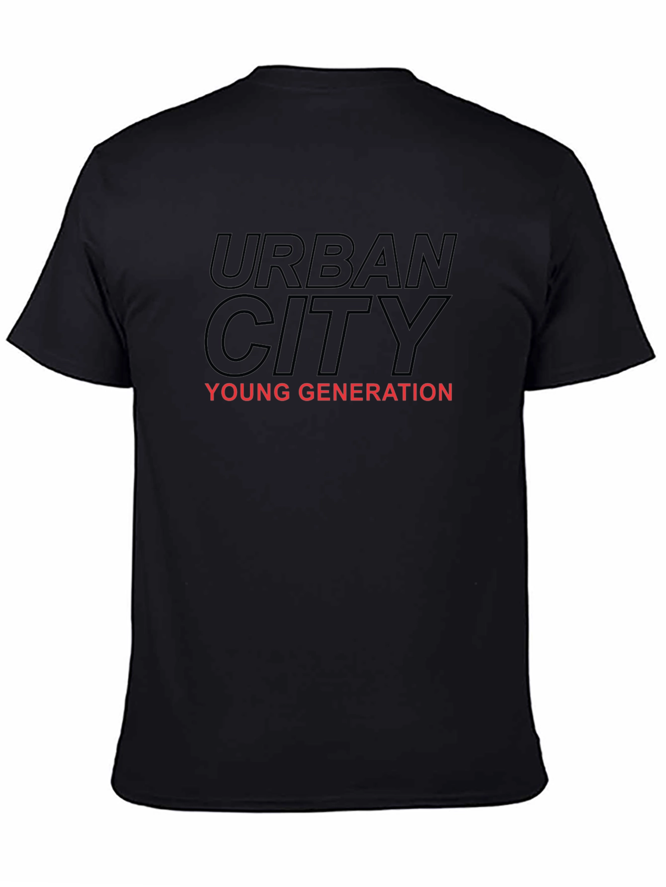 Urban City Young Generation Black Graphic Tee