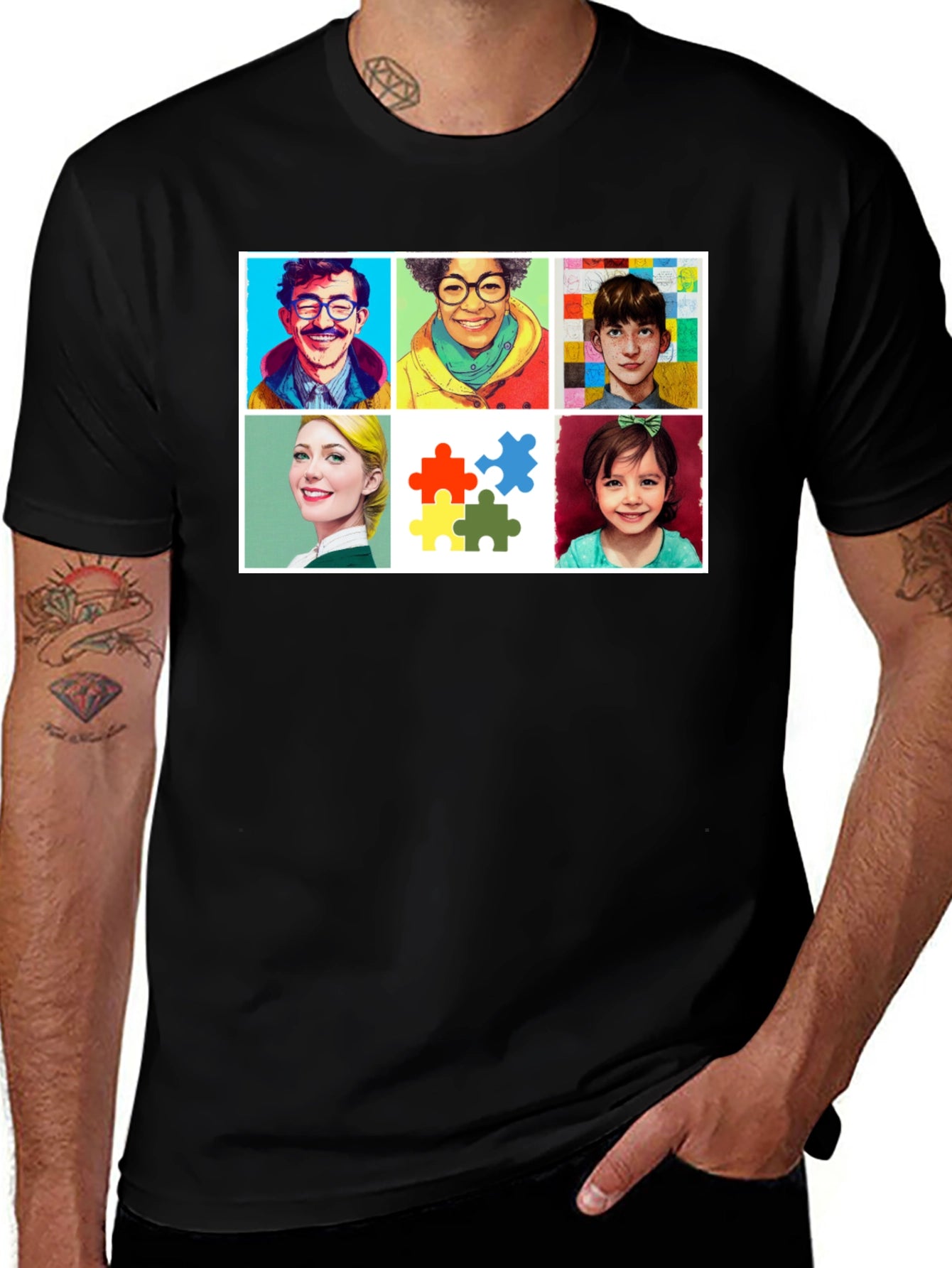 Inclusion Puzzle T-Shirt Advocate Tee