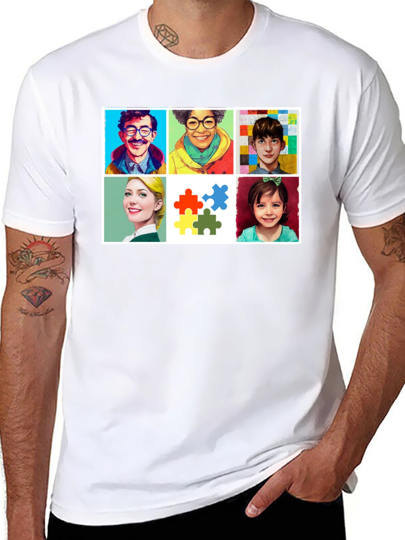 Inclusion Puzzle T-Shirt Advocate Tee
