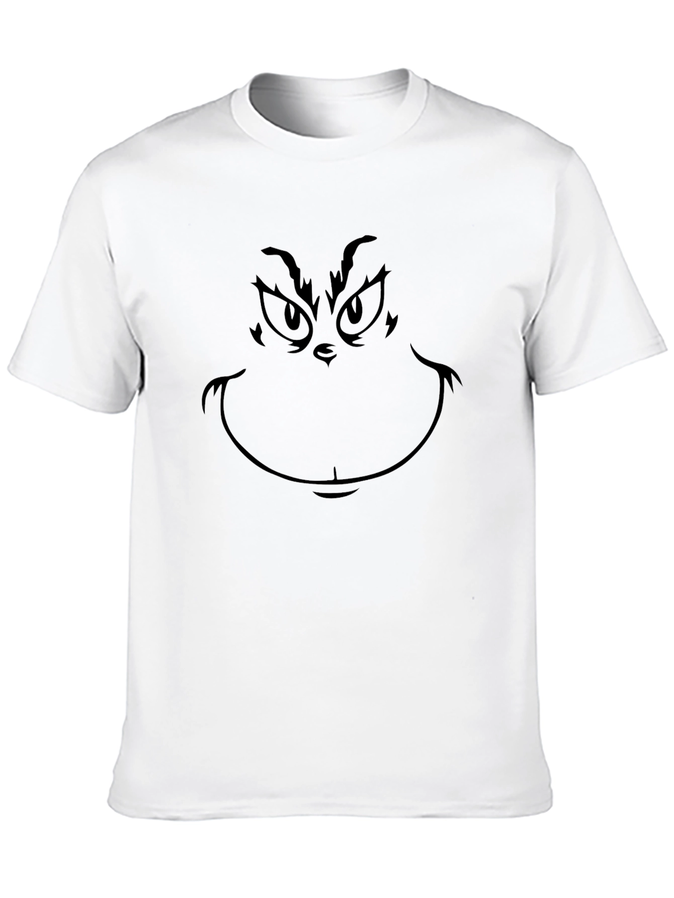 Grinch Face Graphic Tee - Black