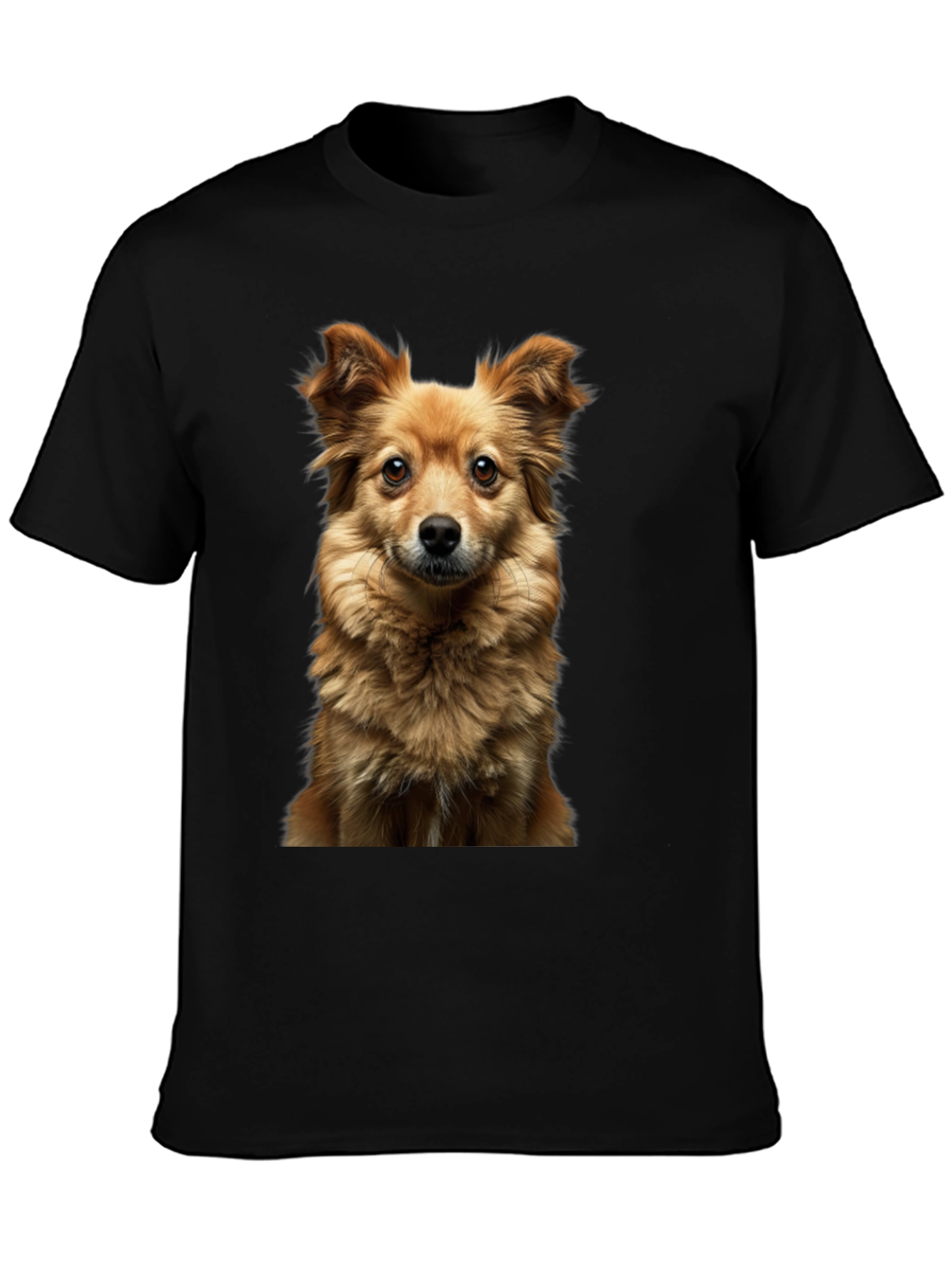 Dog Breed Graphic Print Black T-Shirt