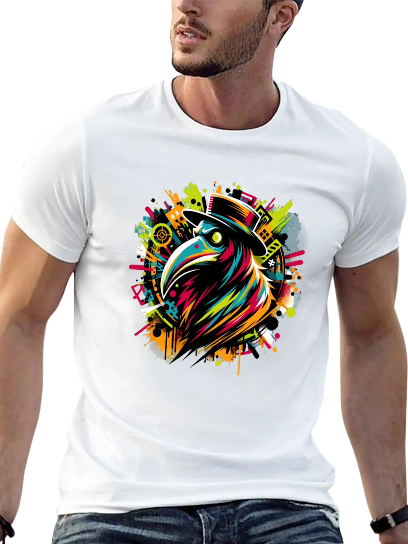 Plague Doctor T-Shirt - Vivid Graphic Tee