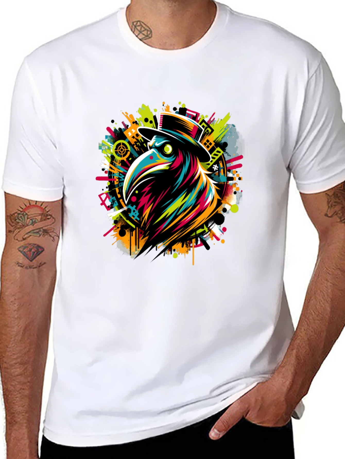 Plague Doctor T-Shirt - Vivid Graphic Tee