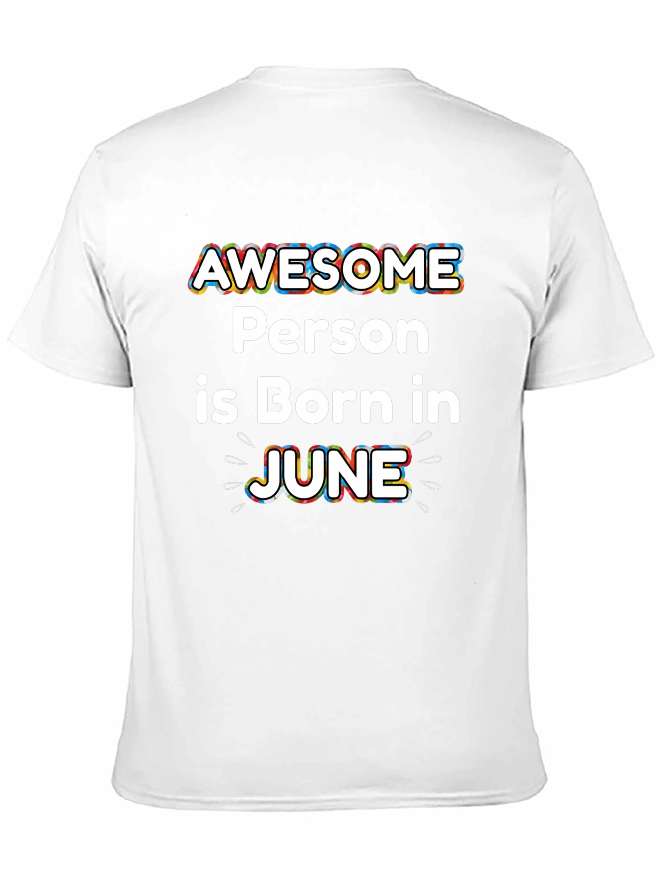 Awesome Person Born in June Black T-Shirt