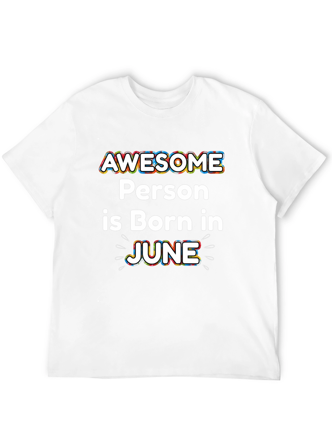 Awesome Person Born in June Black T-Shirt