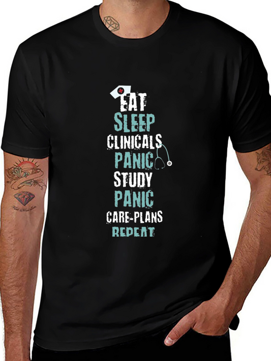 Eat Sleep Clinicals Funny Nurse T-Shirt