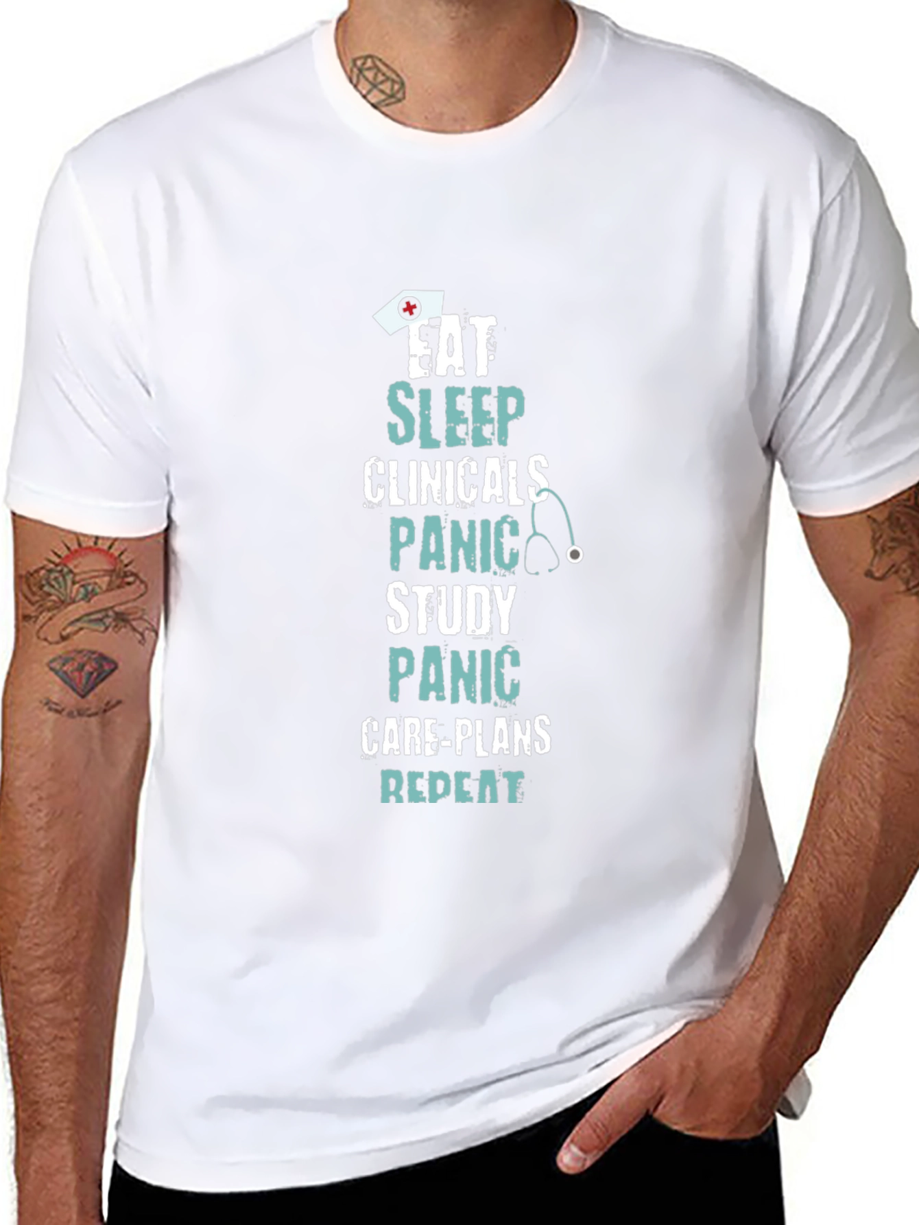 Eat Sleep Clinicals Funny Nurse T-Shirt
