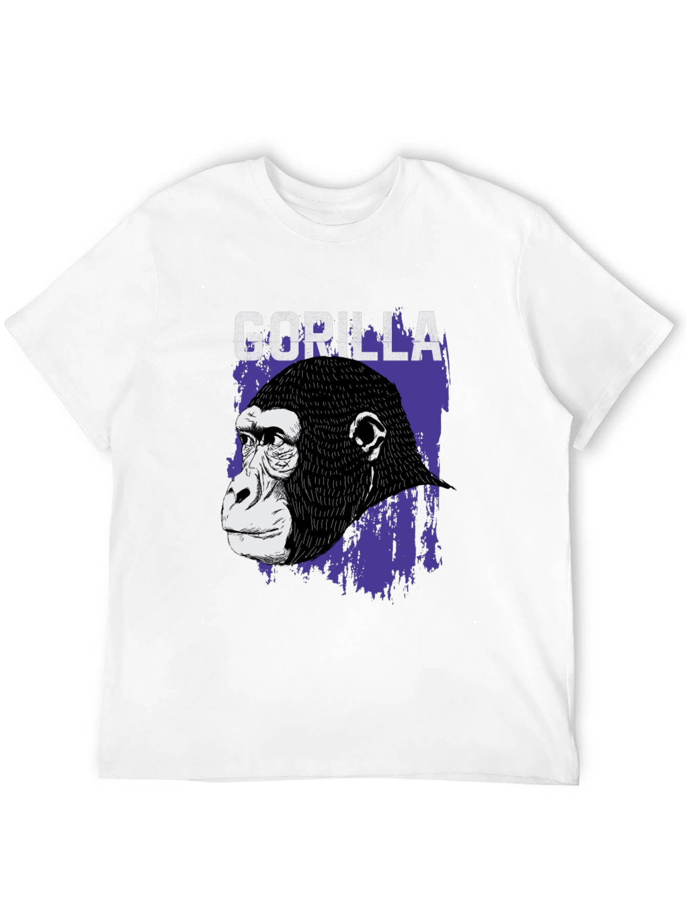 Gorilla Graphic T-Shirt - Black Crew Neck Tee