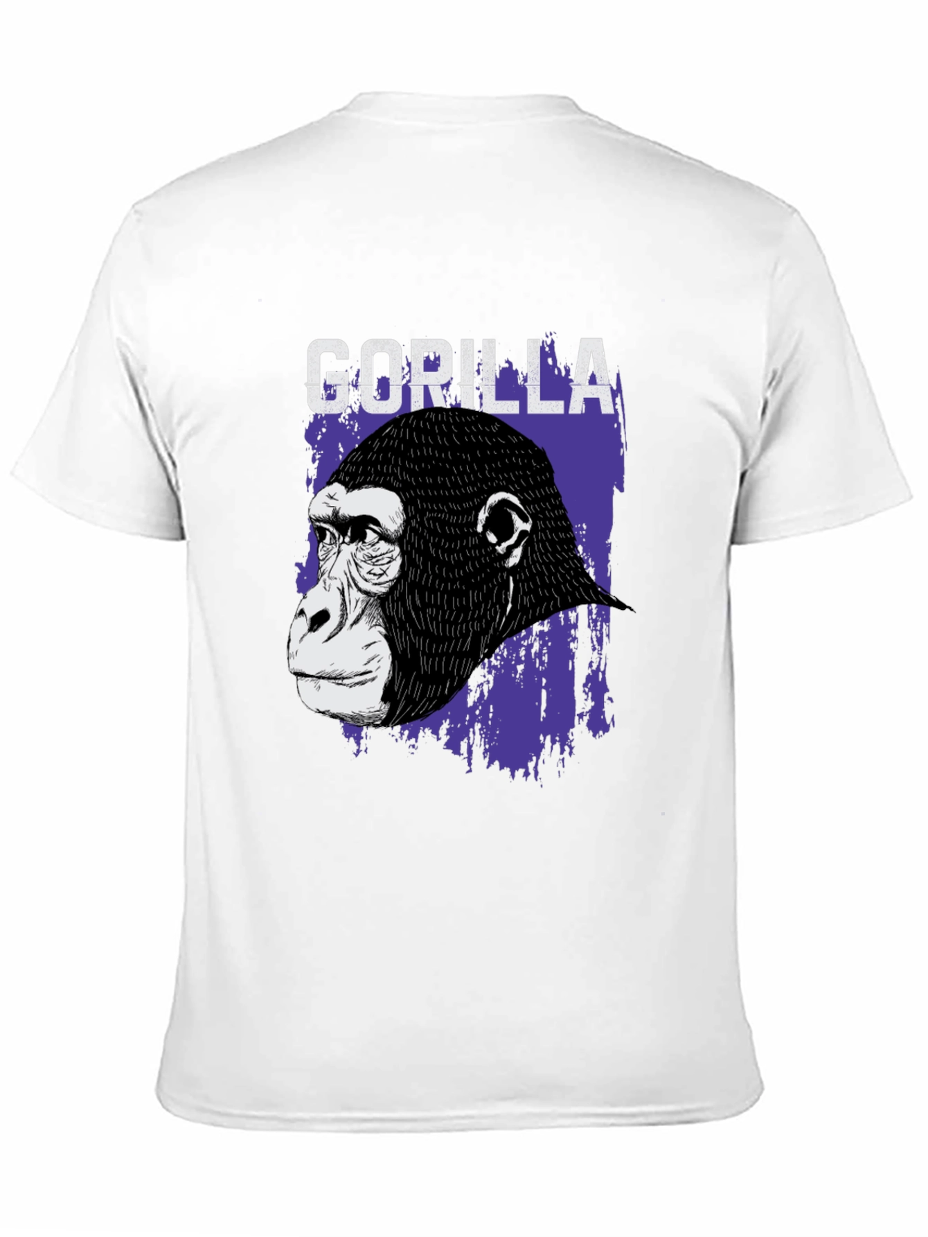 Gorilla Graphic T-Shirt - Black Crew Neck Tee