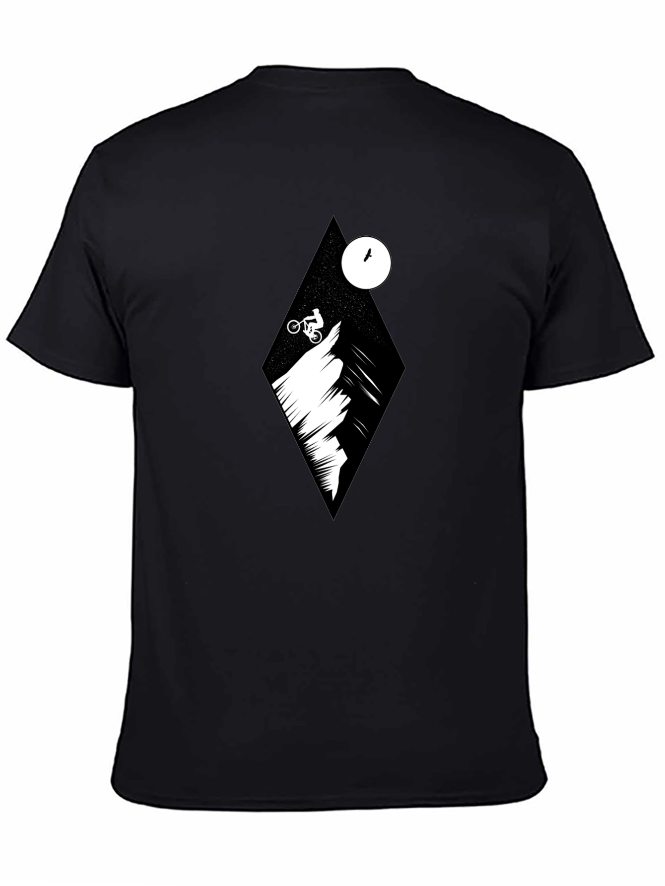 Mountain Biker Graphic Tee - Black