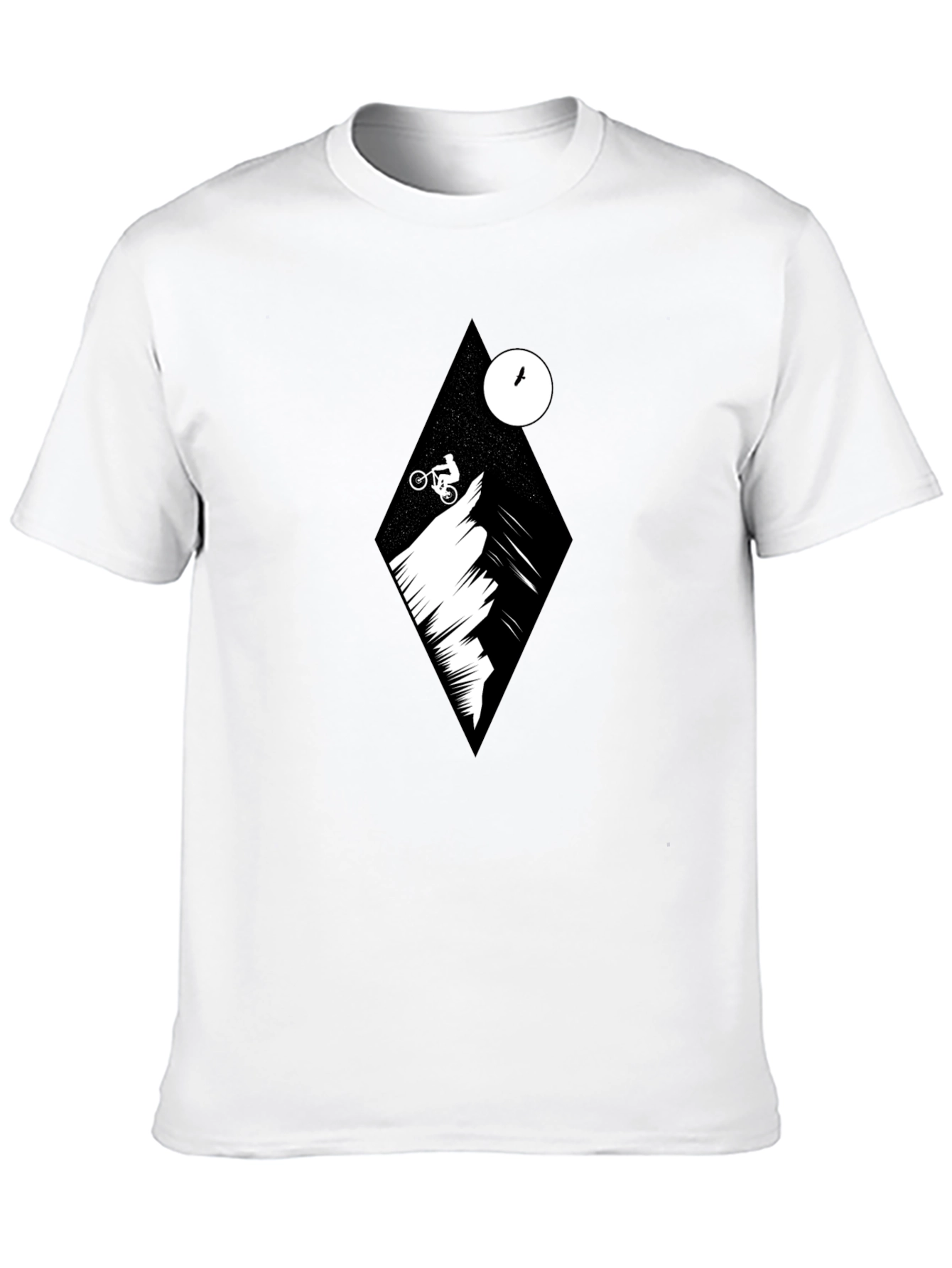 Mountain Biker Graphic Tee - Black