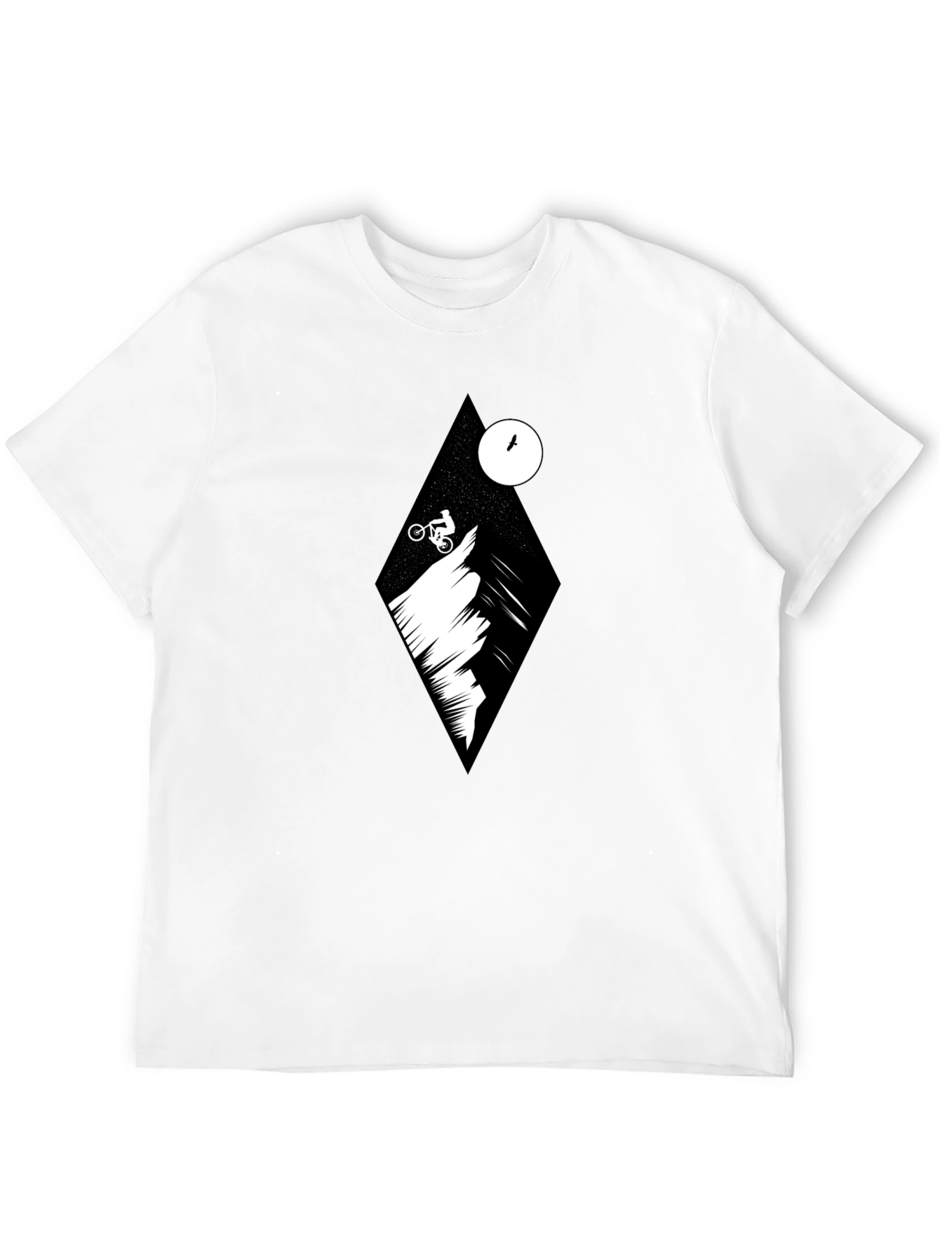Mountain Biker Graphic Tee - Black