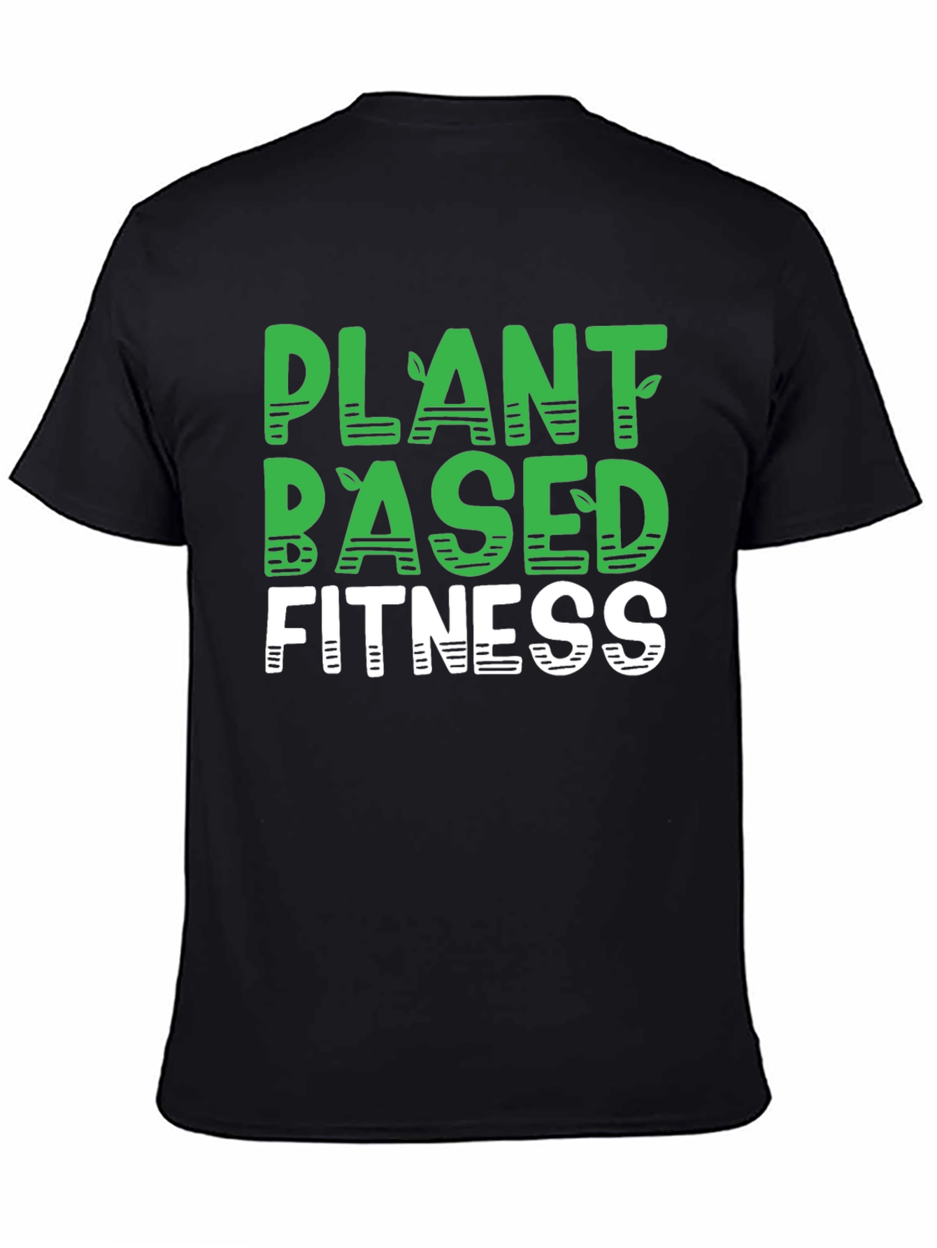 Plant Based Fitness Black T-Shirt