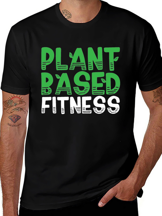 Plant Based Fitness Black T-Shirt