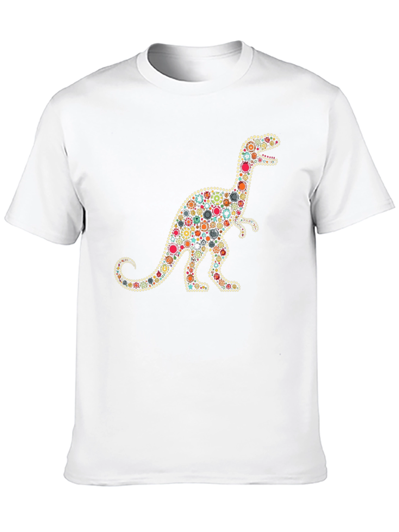 Dino Gears Graphic Tee - Stylish Black T-Shirt