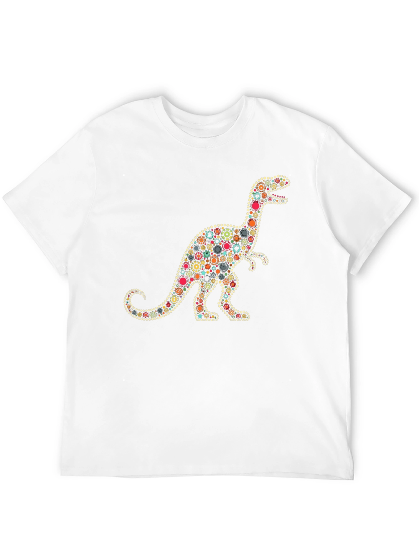 Dino Gears Graphic Tee - Stylish Black T-Shirt