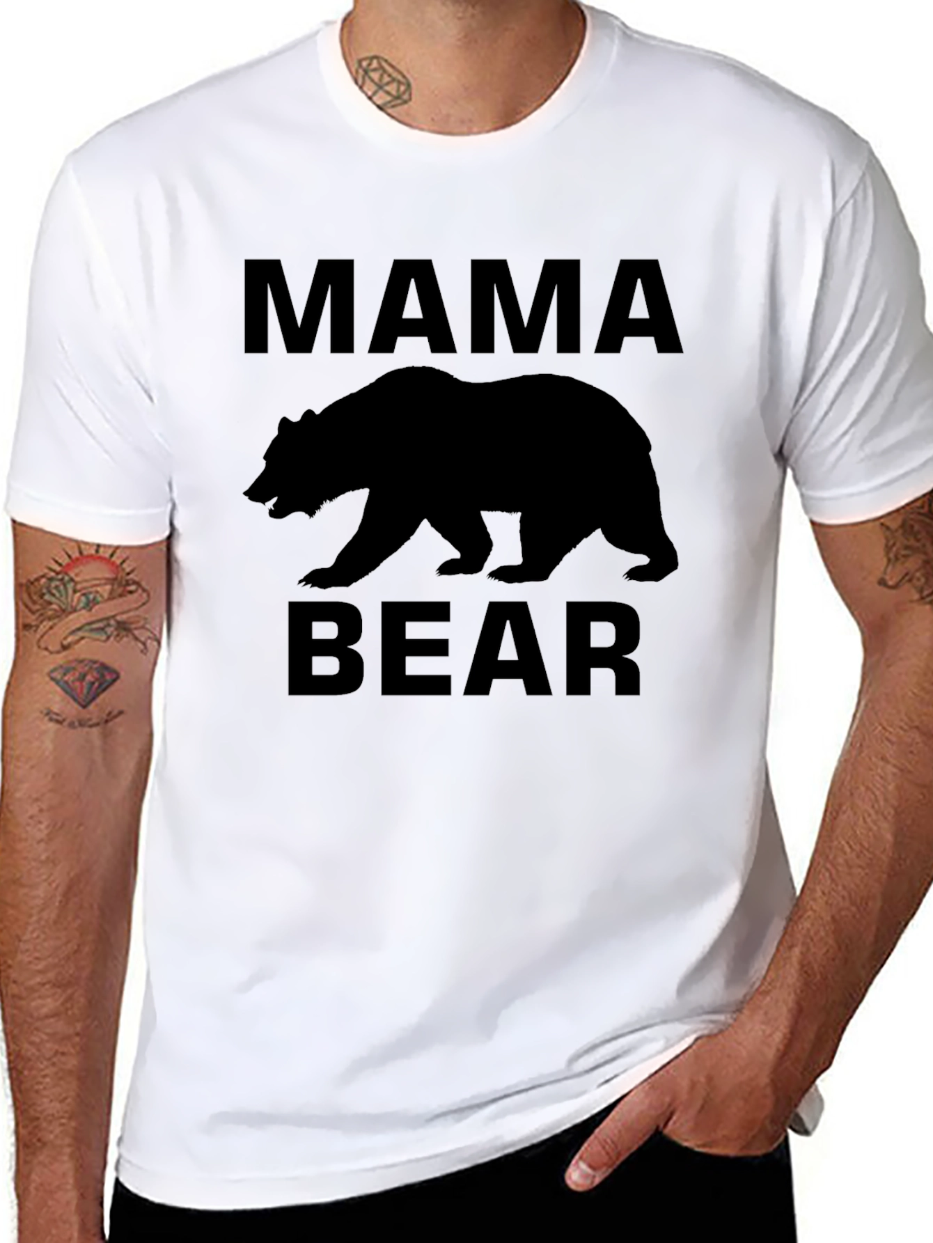 Mama Bear Black Graphic Tee